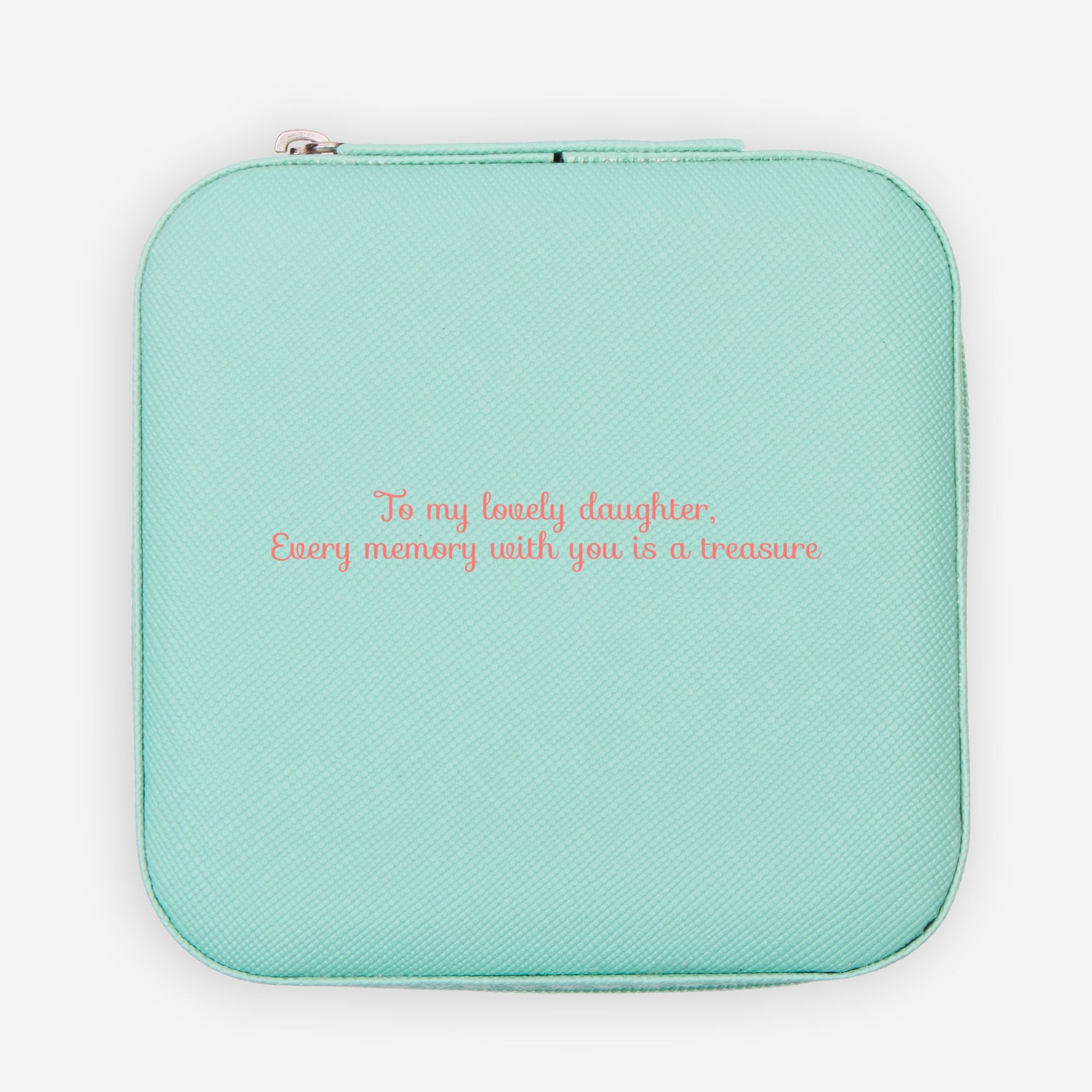 💖 To My Daughter – Jewelry Travel Case | “Every Moment With You Is a Treasure” Gift
