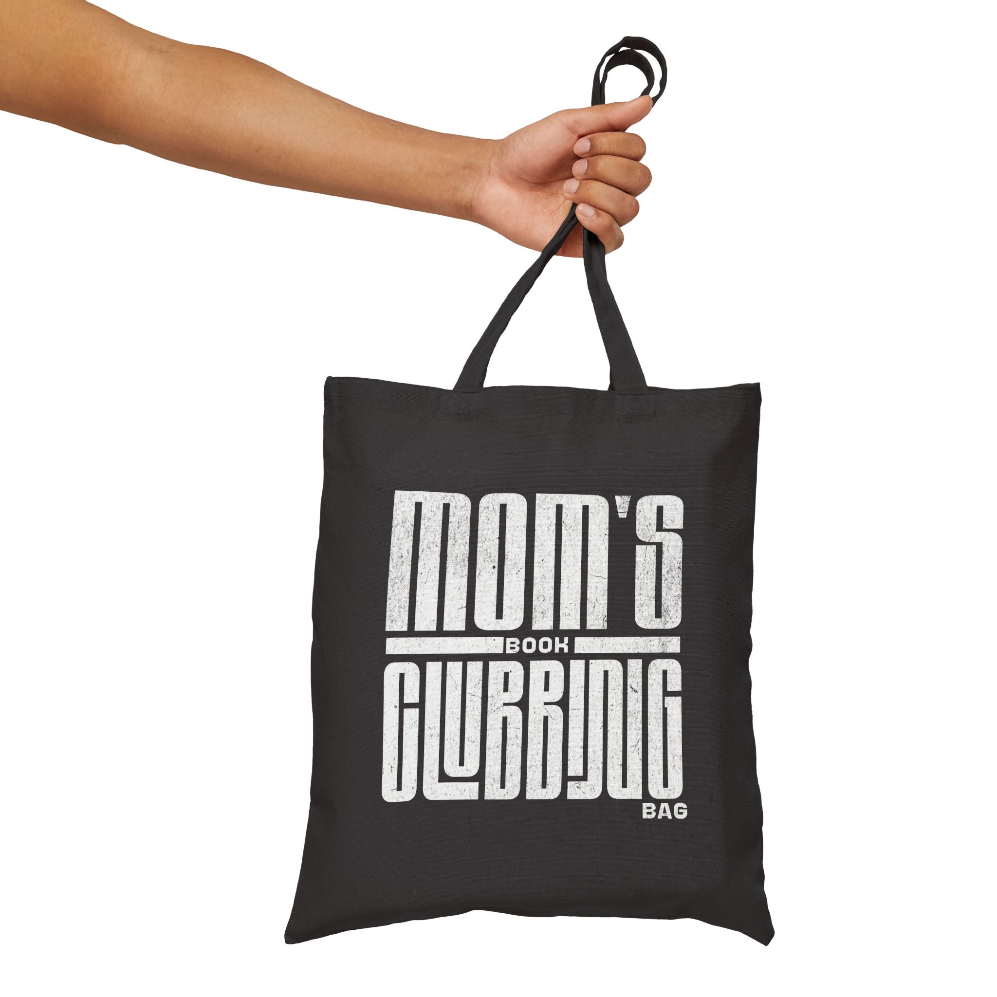 📚 Mom's Book Clubbing Canvas Tote Bag – Stylish & Functional Gift for Book-Loving Moms