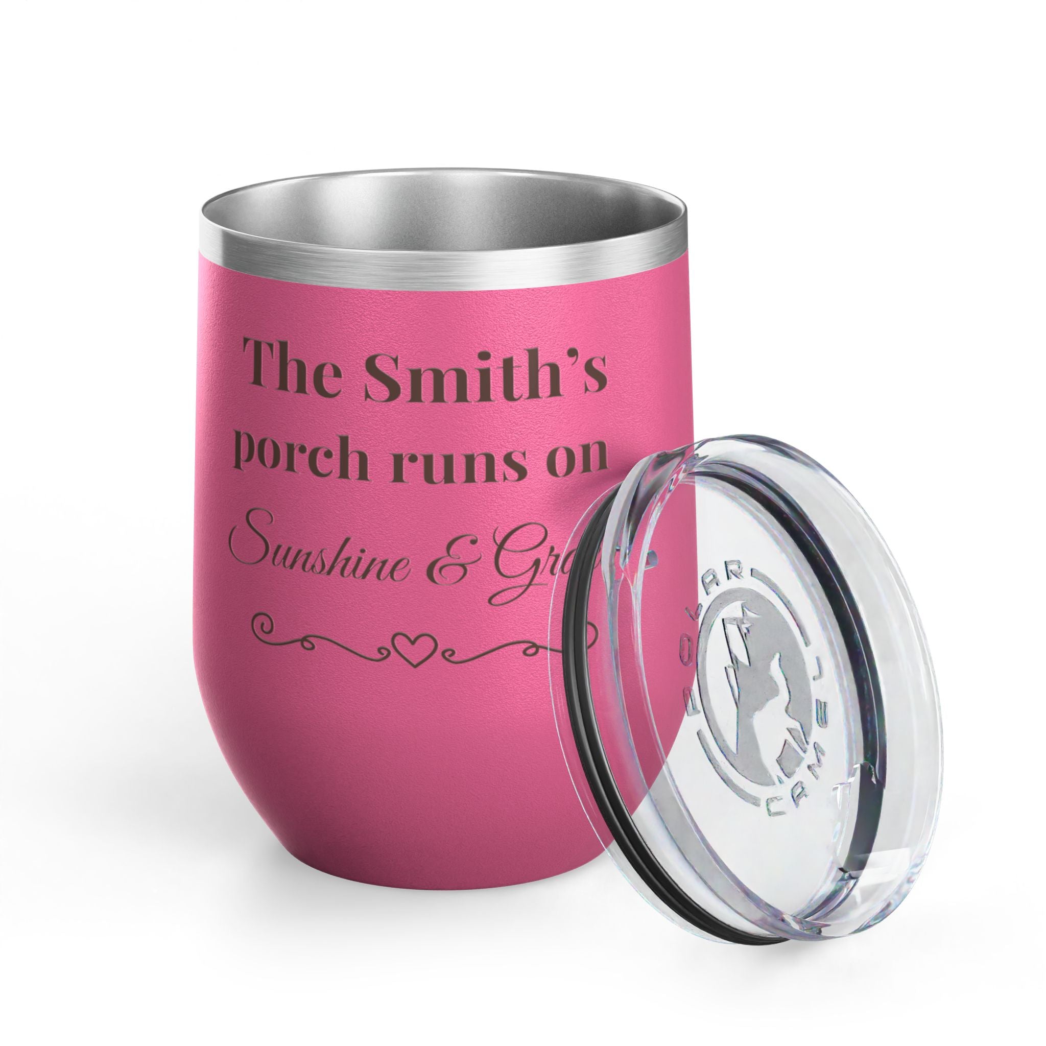 🫶 Personalized “Sunshine & Grace” Porch Tumbler – 12oz Insulated Stainless Steel Cup