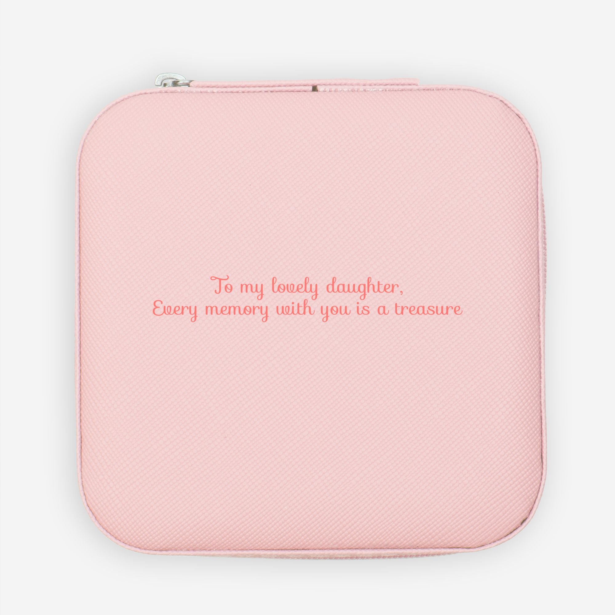 💖 To My Daughter – Jewelry Travel Case | “Every Moment With You Is a Treasure” Gift