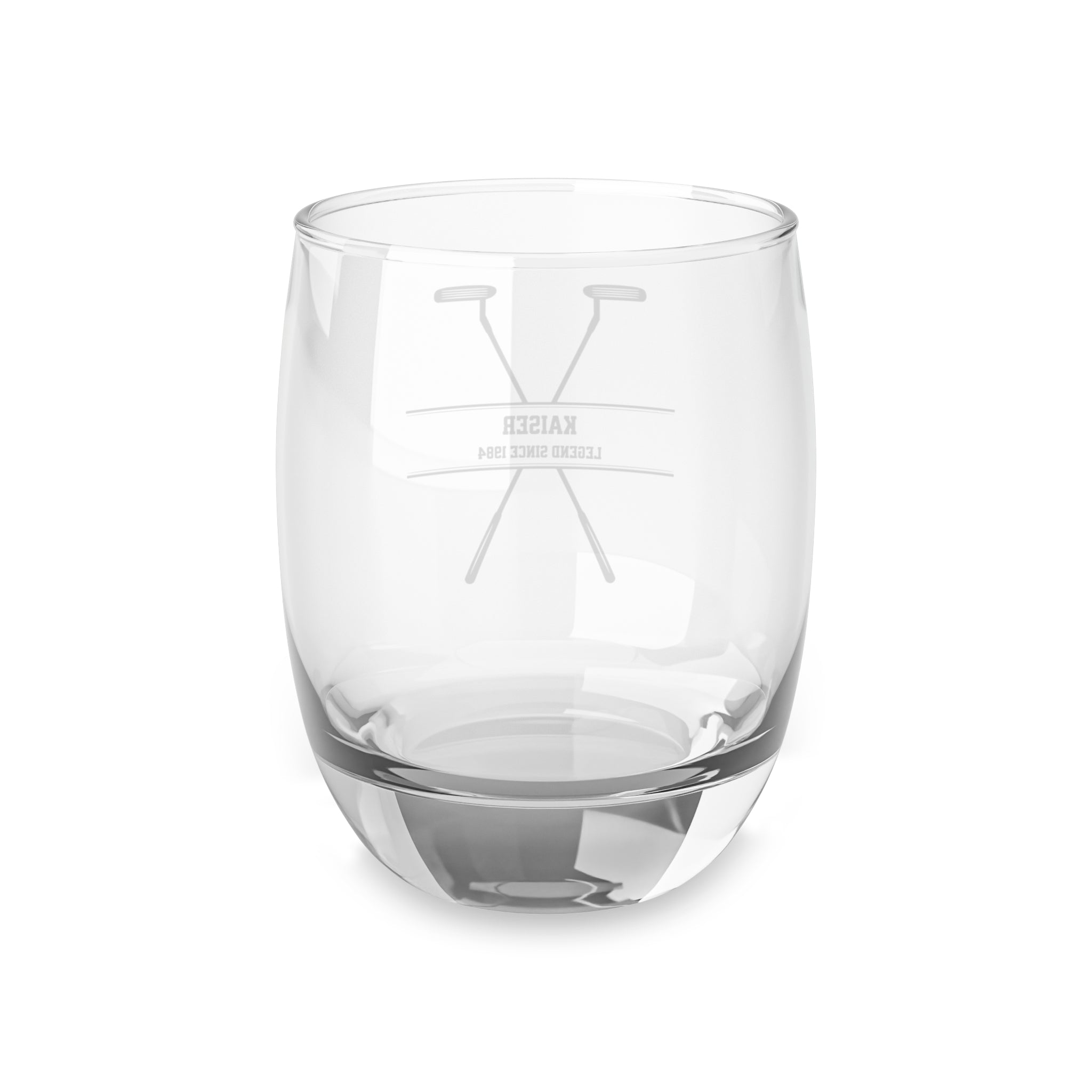 Personalized Whiskey Glass – Golf Monogram with Custom Name & Year – Golf Gift for Dad, Grandpa, or Coach