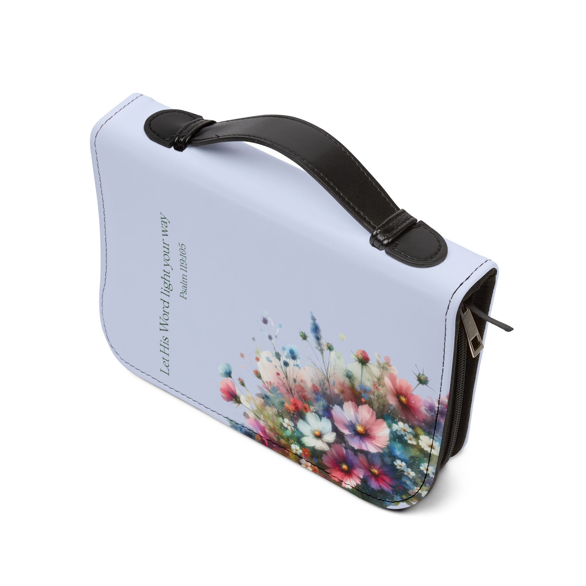 🌸 To My Grandmother Bible Cover – Inspirational Floral Design with Scripture | PU Leather Gift for Christian Women