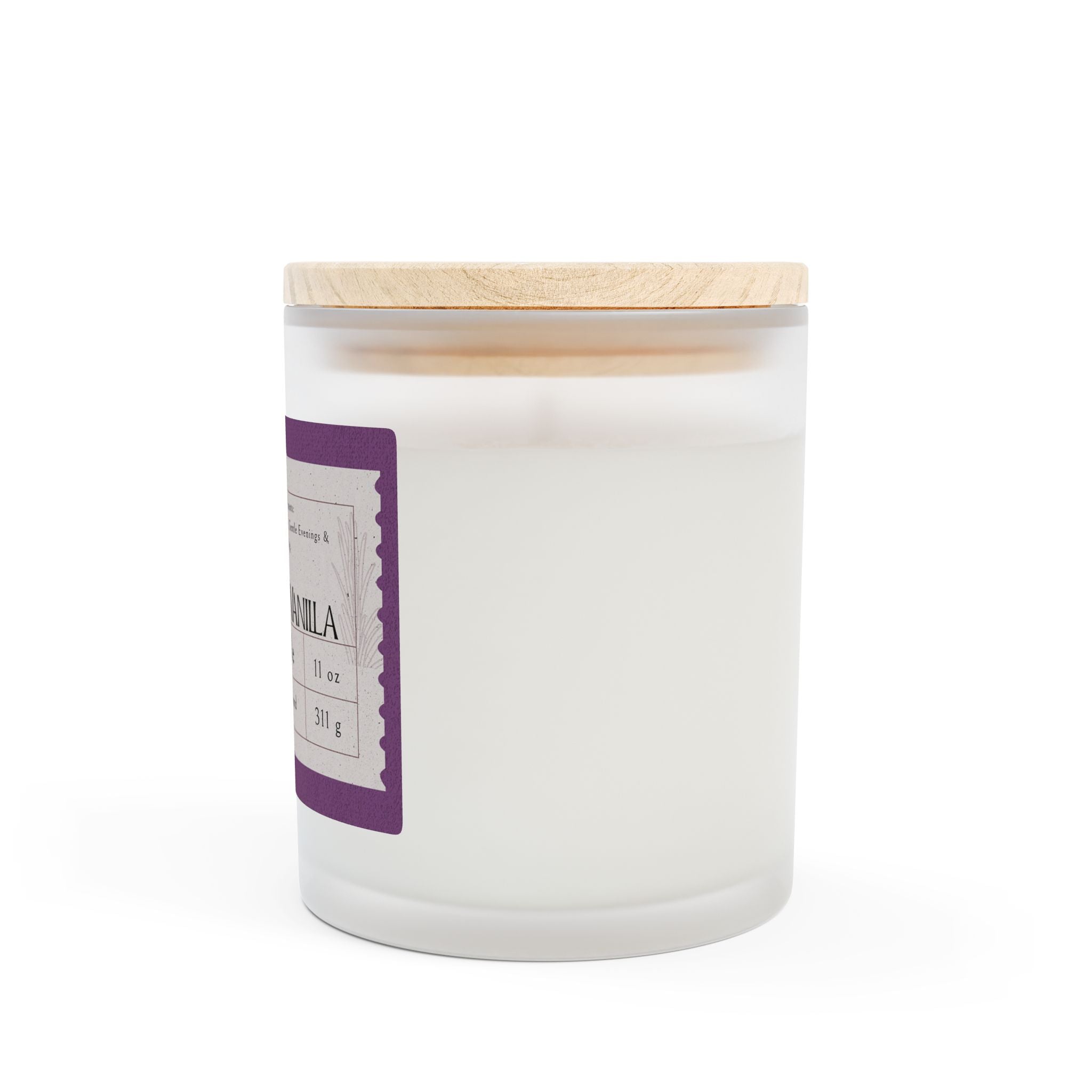 🍇Blackberry Vanilla Wood Wick Candle – Cozy Scented Gift for Her | 11oz Soy Wax