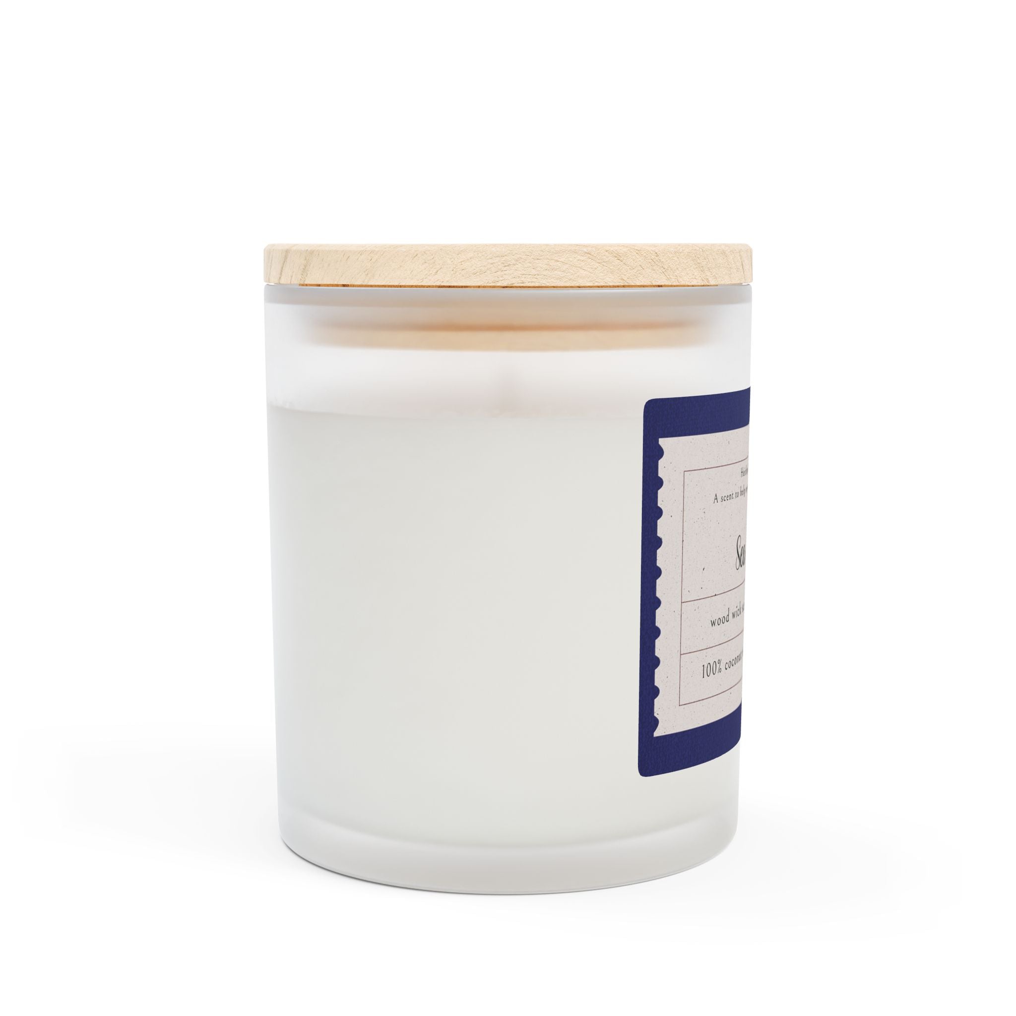 🌊 Sea Mineral Wood Wick Candle – 11oz Coconut Soy Scented Gift | Relaxing Spa-Inspired Aroma