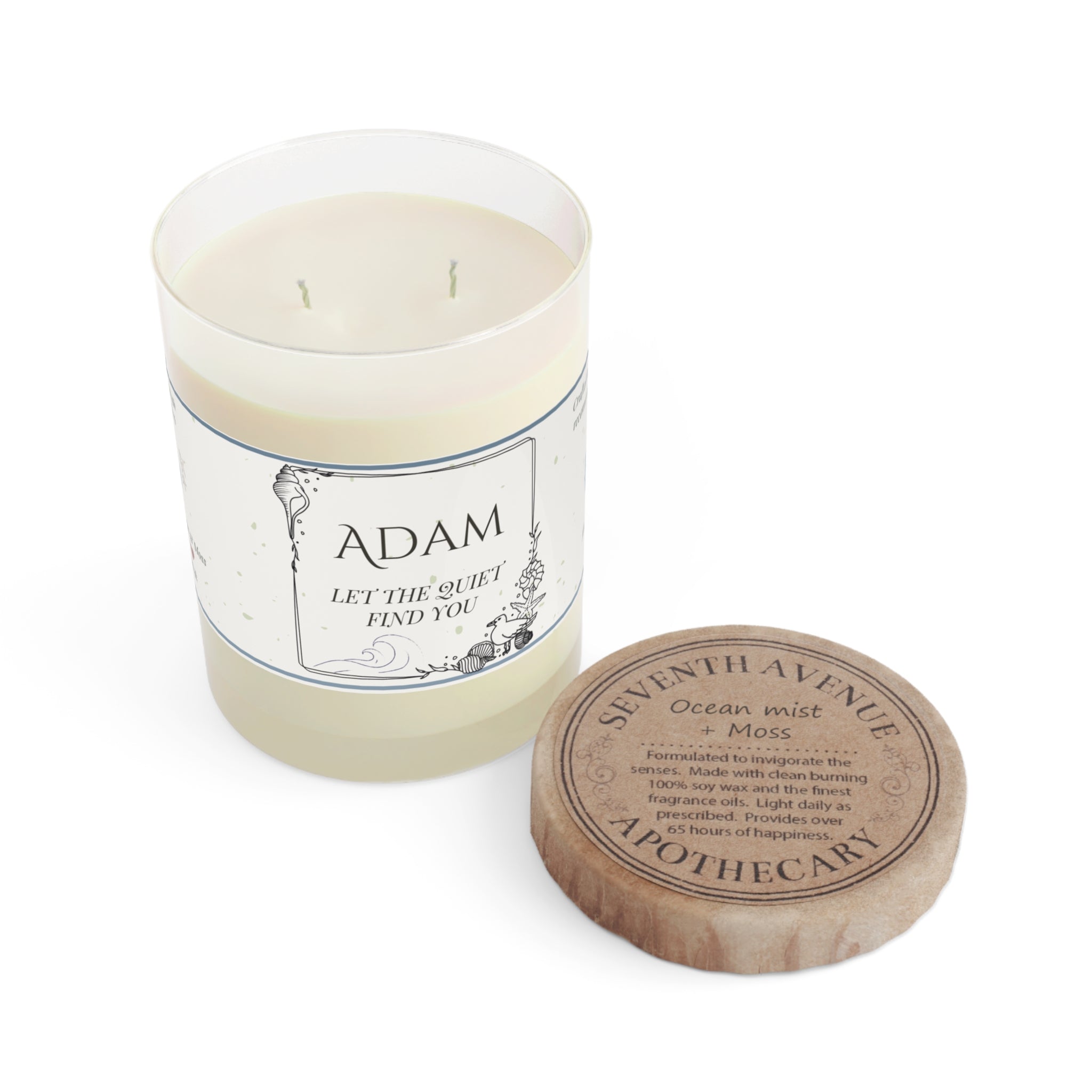 🕯️Personalized Soy Candle Gift – Custom Name & Quote – 9 oz Scented Jar with 3 Scents