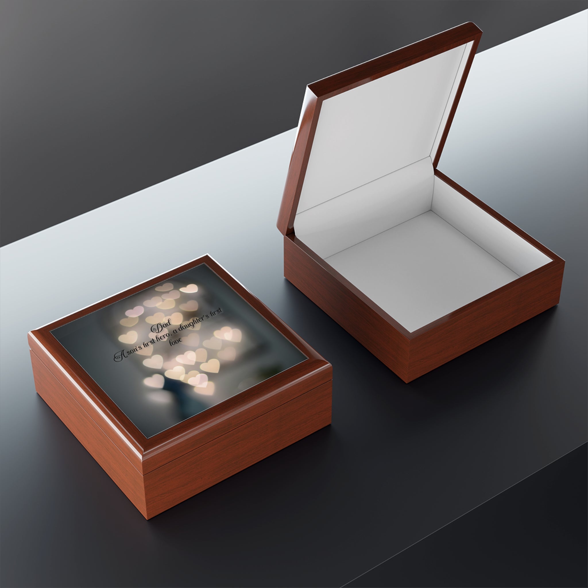 Heartfelt Jewelry Box for Dad - Inspirational Gift for Special Occasions