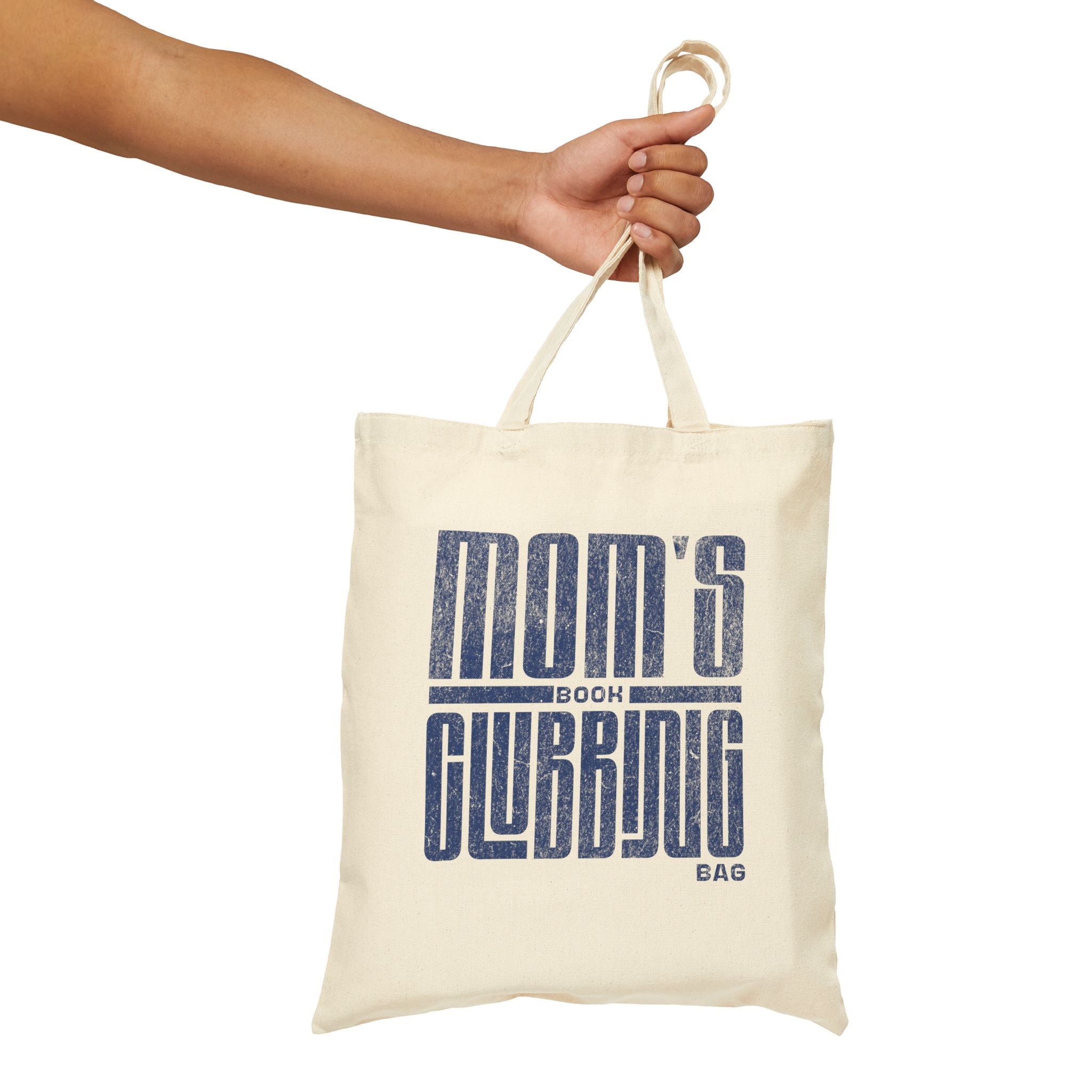 📚 Mom's Book Clubbing Canvas Tote Bag – Stylish & Functional Gift for Book-Loving Moms