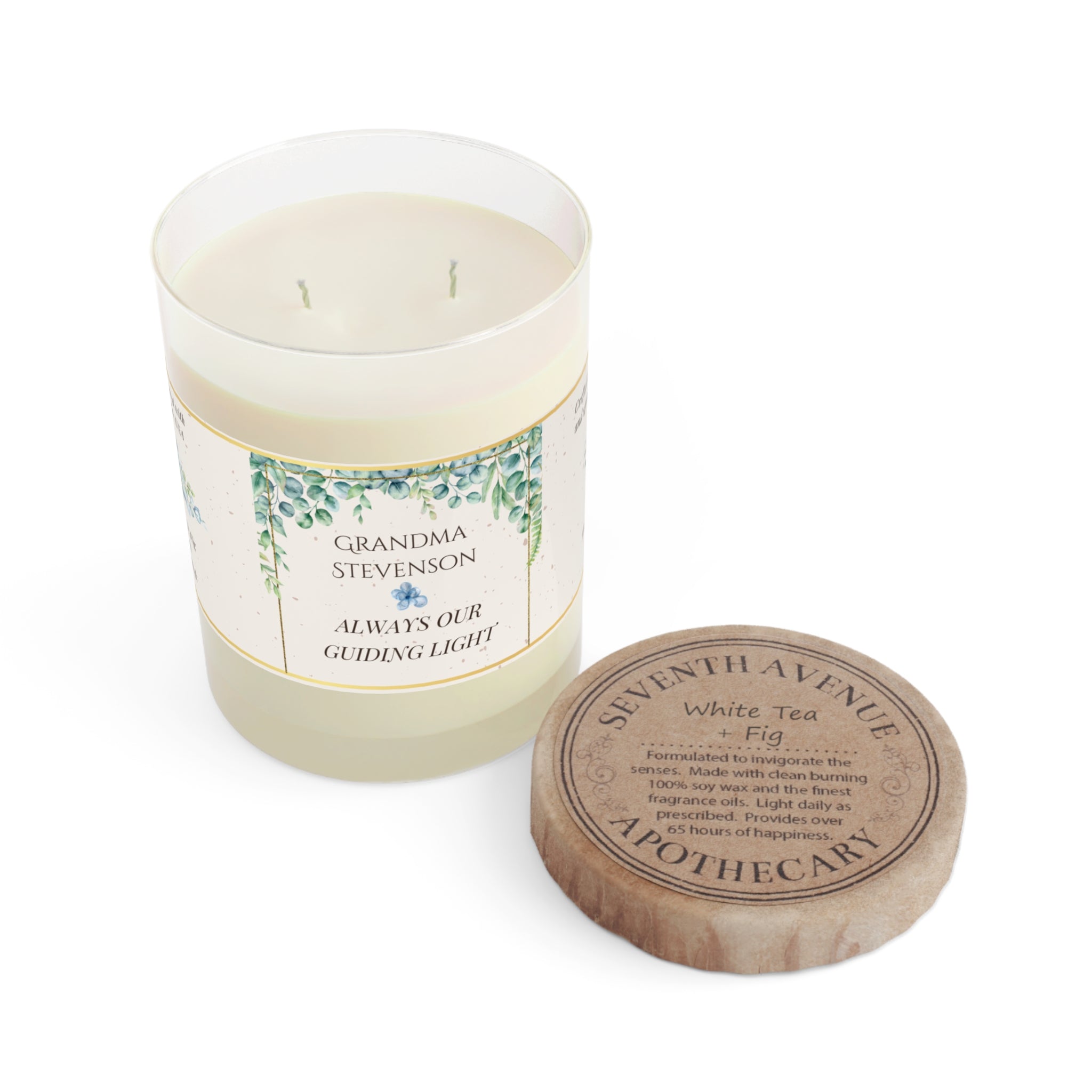 🕯️Personalized Soy Candle Gift – Custom Name & Quote – 9 oz Scented Jar with 3 Scents