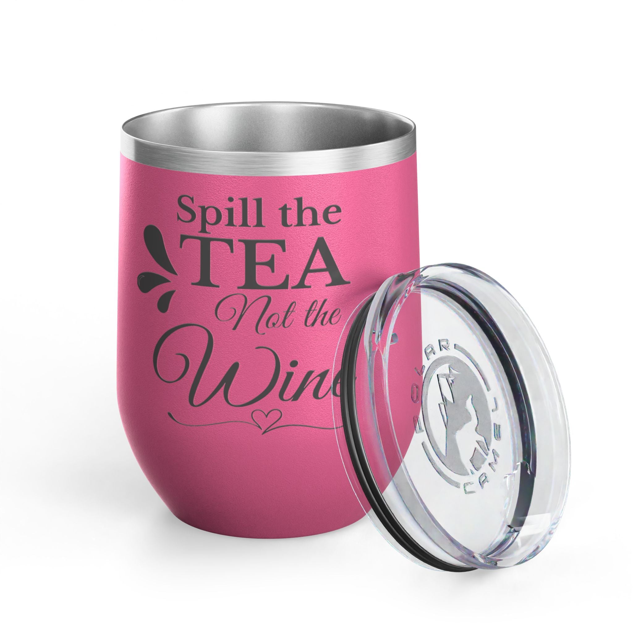 🫖 Spill the Tea, Not the Wine – Insulated Stainless Steel Tumbler (12oz)