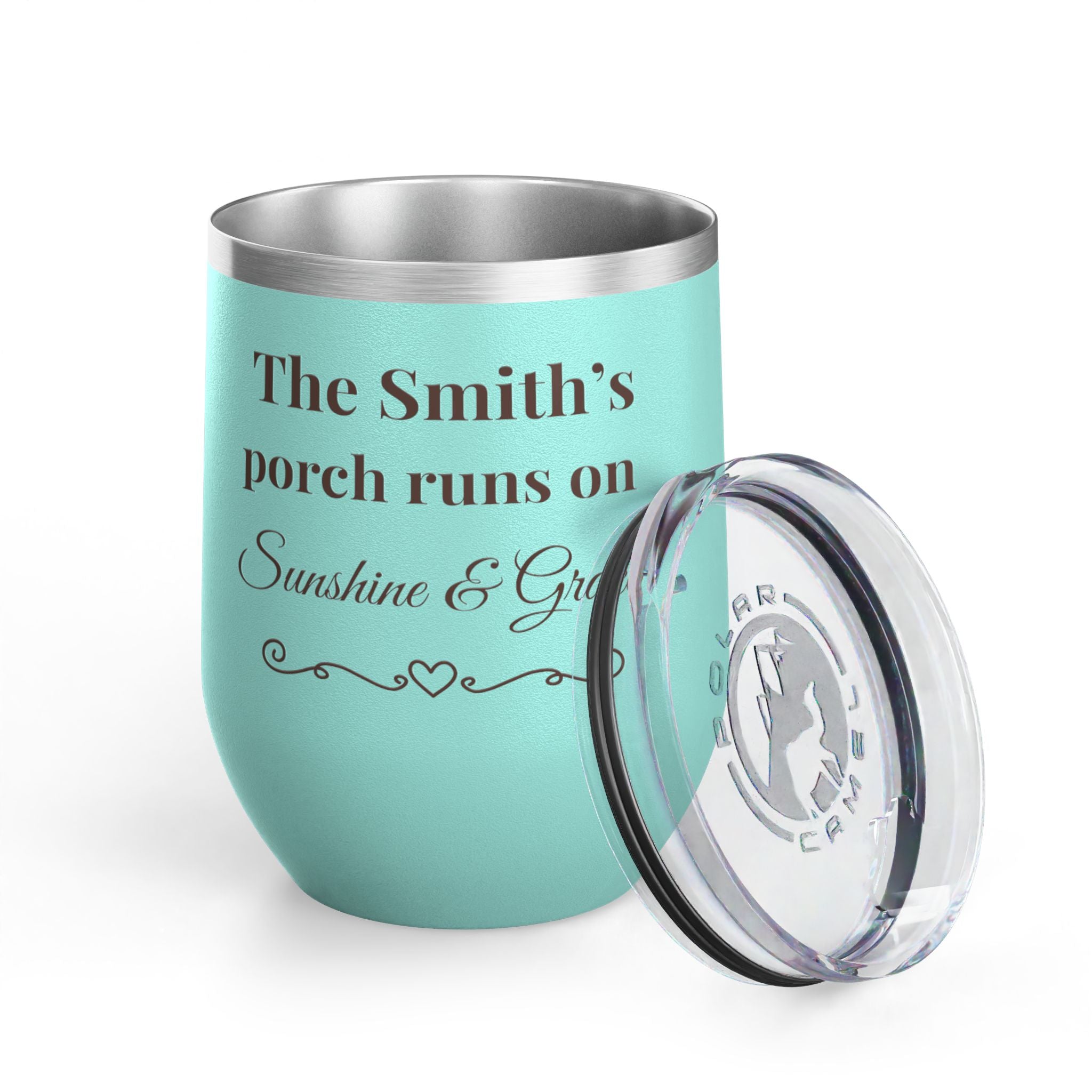 🫶 Personalized “Sunshine & Grace” Porch Tumbler – 12oz Insulated Stainless Steel Cup
