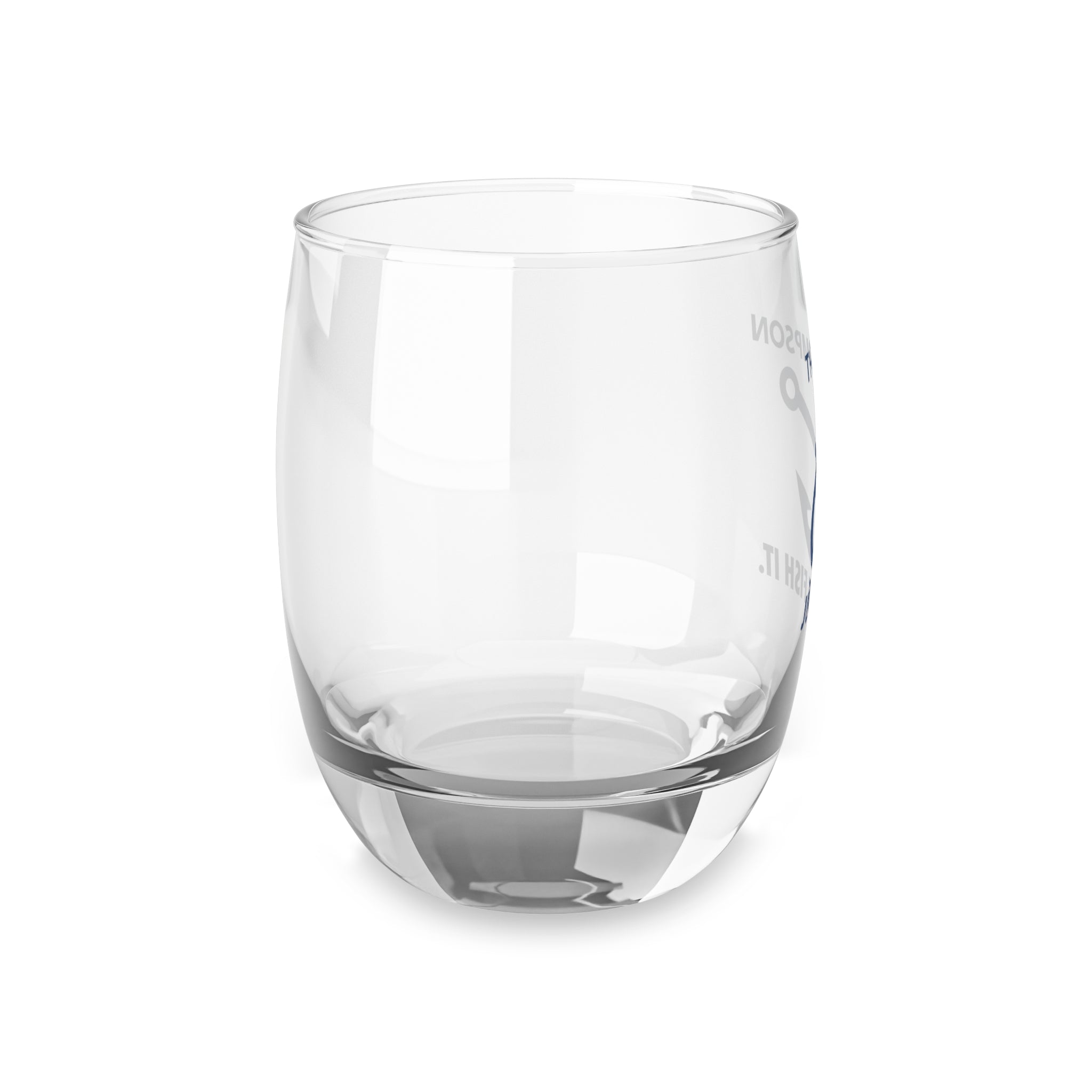 🎣 Personalized Fishing Whiskey Glass – “Just Fish It” Design – Custom Gift for Anglers, Dad, or Grandpa – 6oz