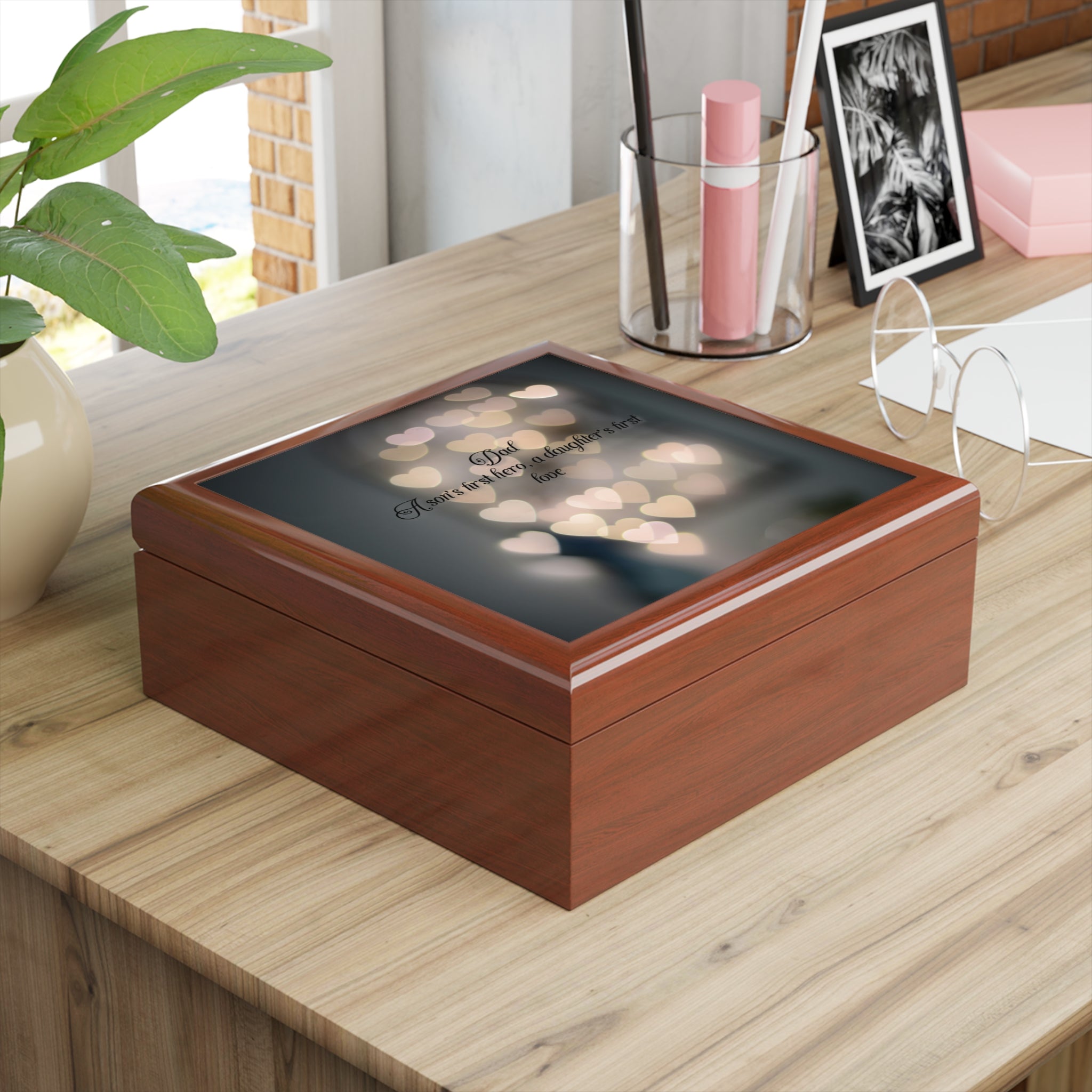 Heartfelt Jewelry Box for Dad - Inspirational Gift for Special Occasions