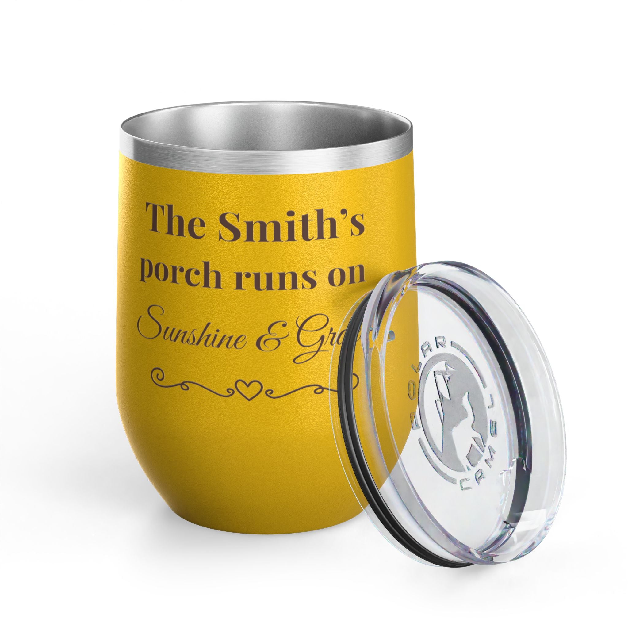🫶 Personalized “Sunshine & Grace” Porch Tumbler – 12oz Insulated Stainless Steel Cup