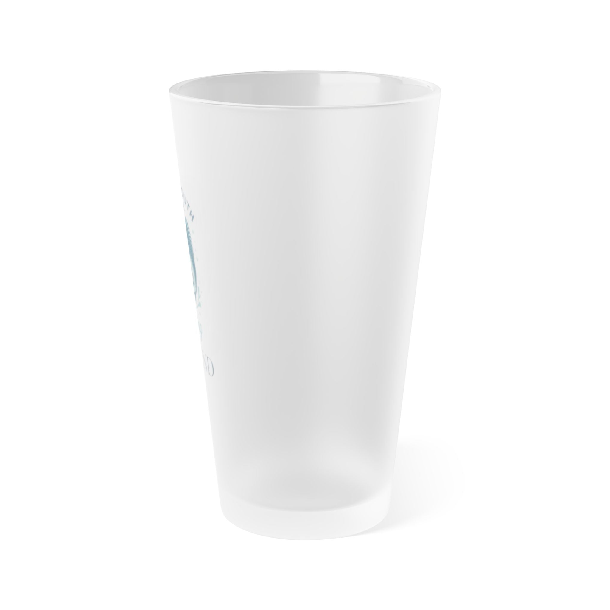 Fishing Legend Frosted Pint Glass - 16oz Outdoor Drinkware for Anglers