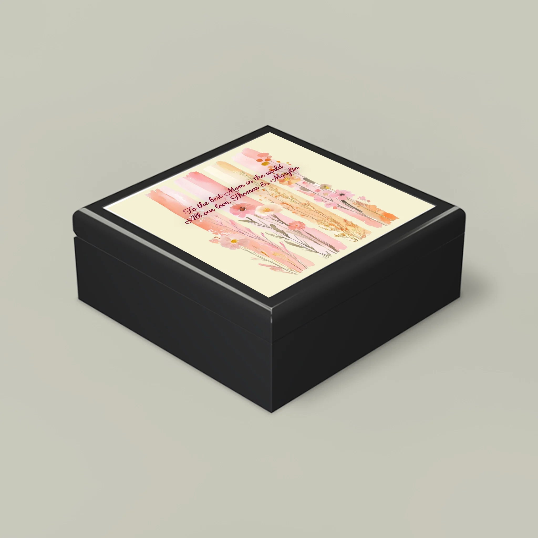 💖 Custom Mother's Day Jewelry Keepsake Box – Personalized Gift She’ll Treasure Forever