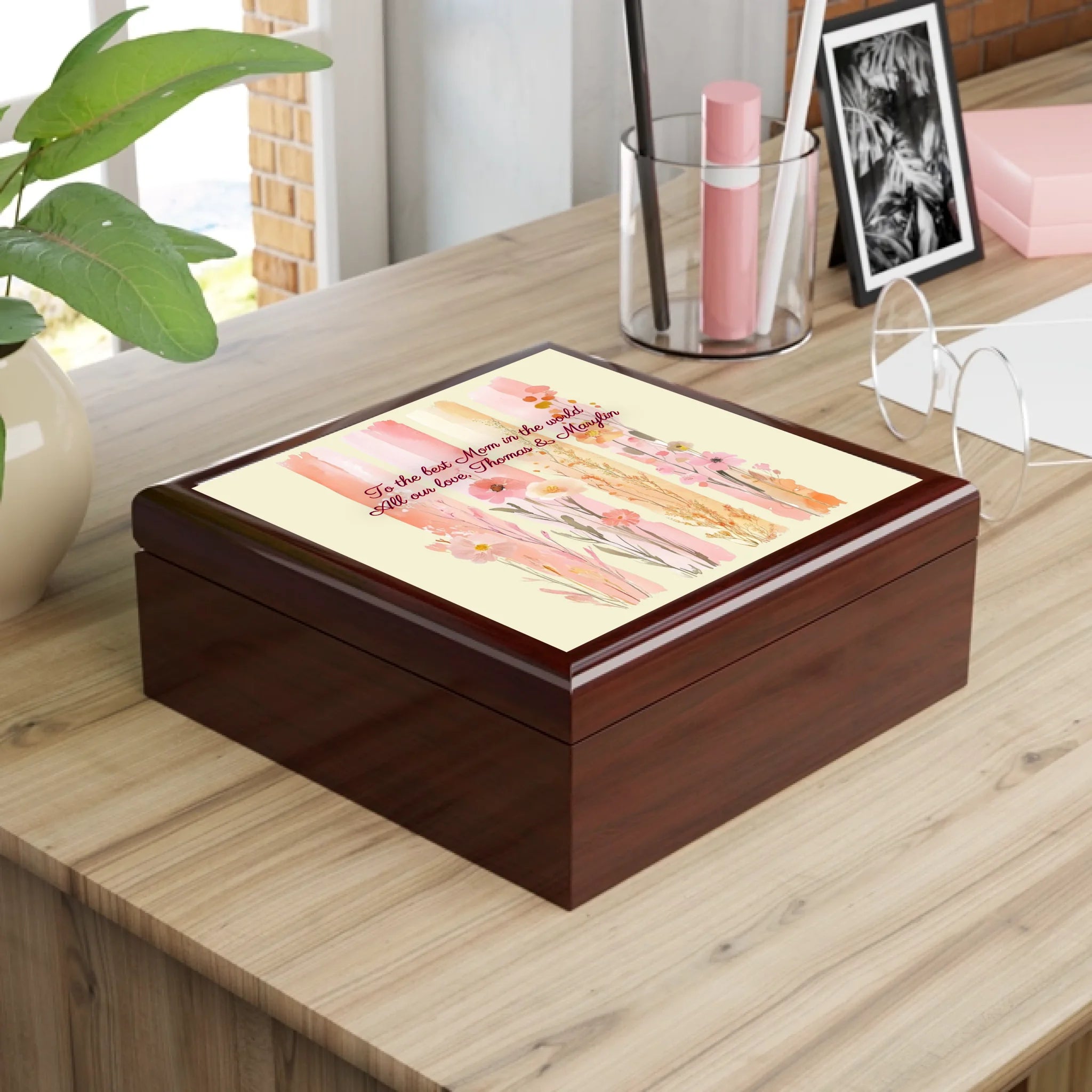 💖 Custom Mother's Day Jewelry Keepsake Box – Personalized Gift She’ll Treasure Forever
