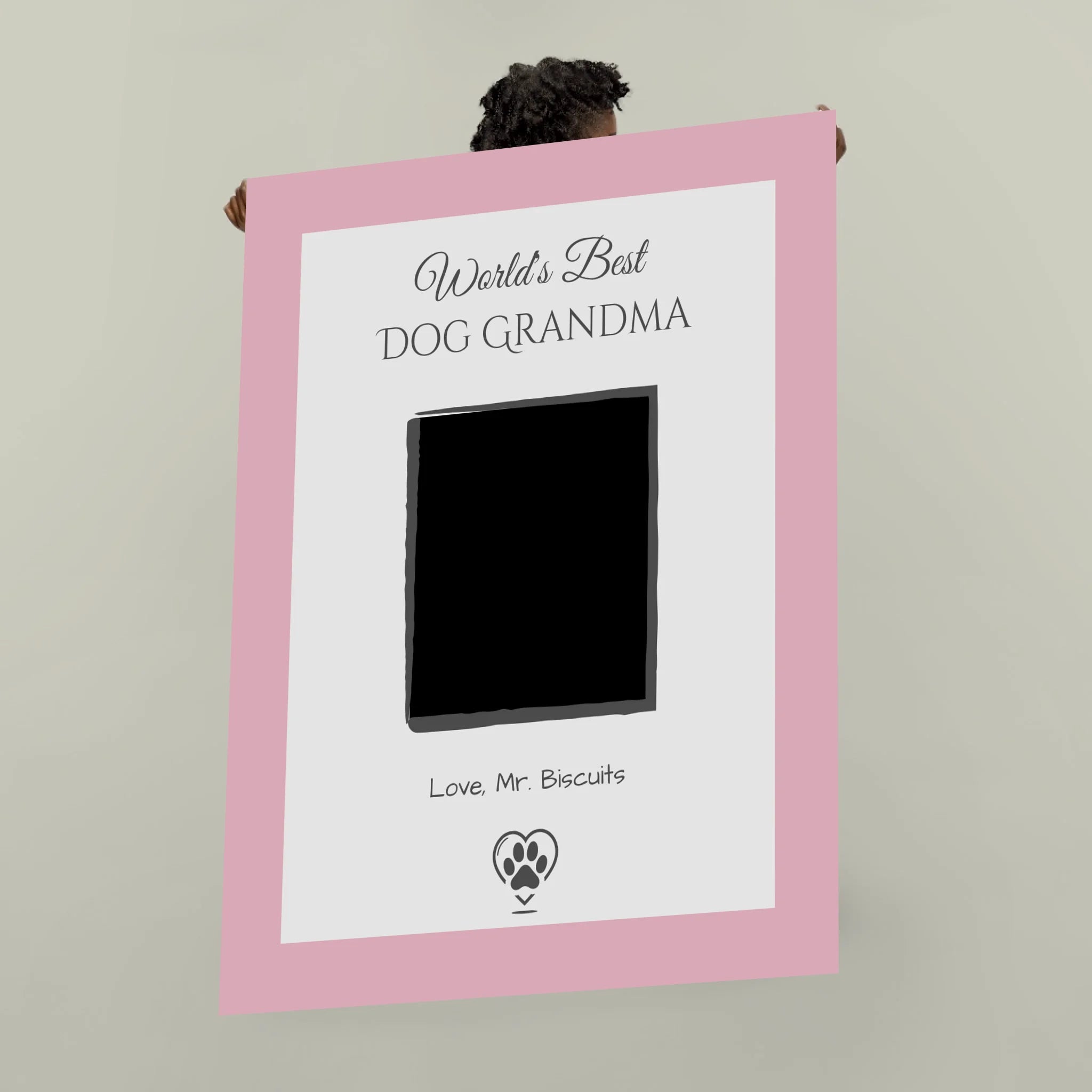 🐾 Personalized Dog Lover Blanket – Custom Pet Photo Gift for Grandma, Mom, Aunt, or Any Title