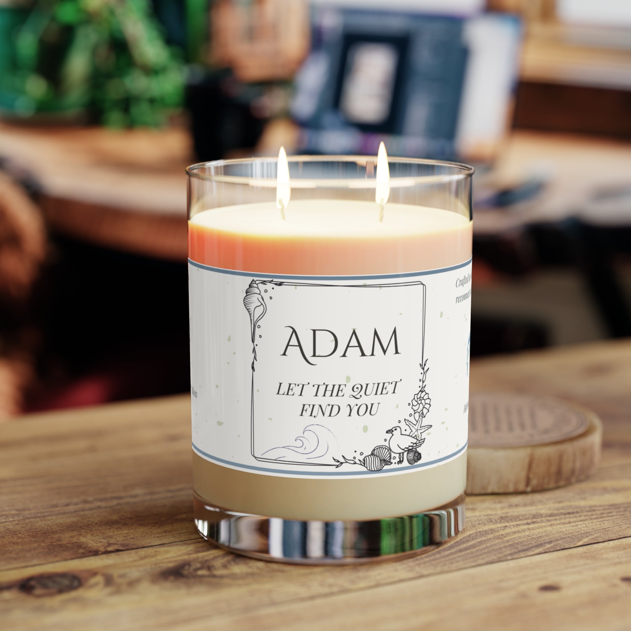 🕯️Personalized Soy Candle Gift – Custom Name & Quote – 9 oz Scented Jar with 3 Scents
