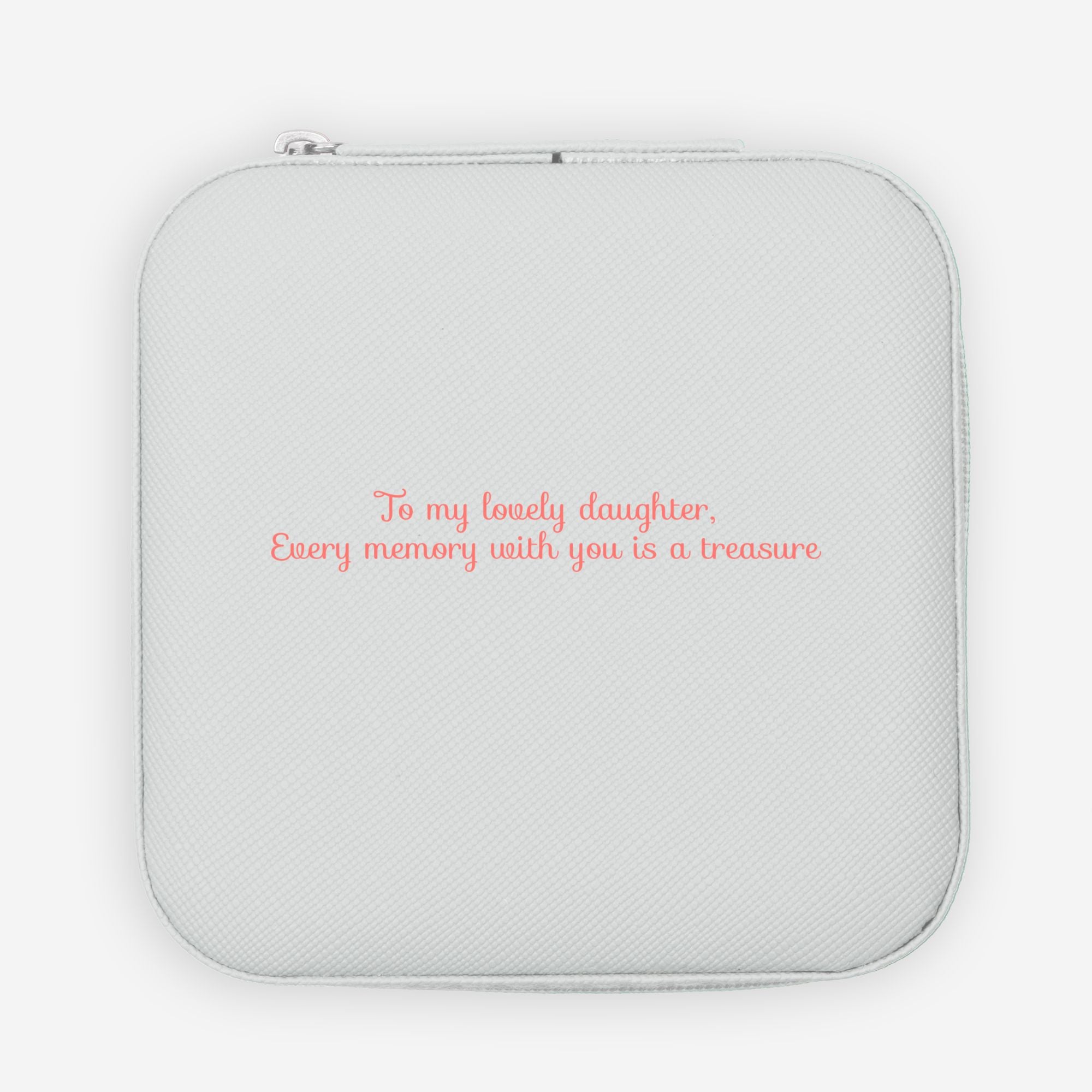 💖 To My Daughter – Jewelry Travel Case | “Every Moment With You Is a Treasure” Gift