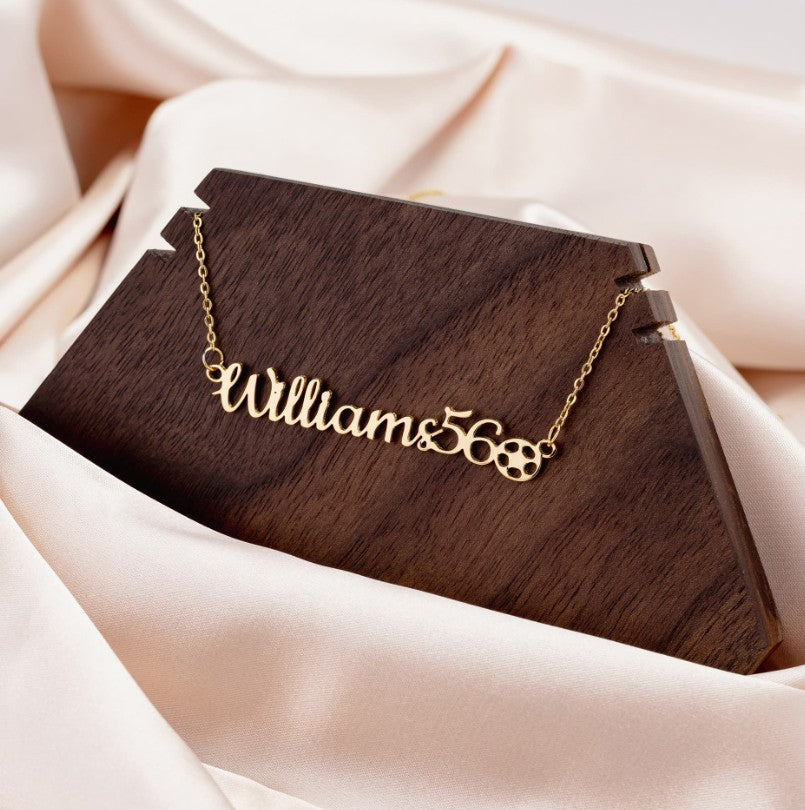 Personalized Sports Name Necklace – Custom Athlete or Sports Mom Gift USA