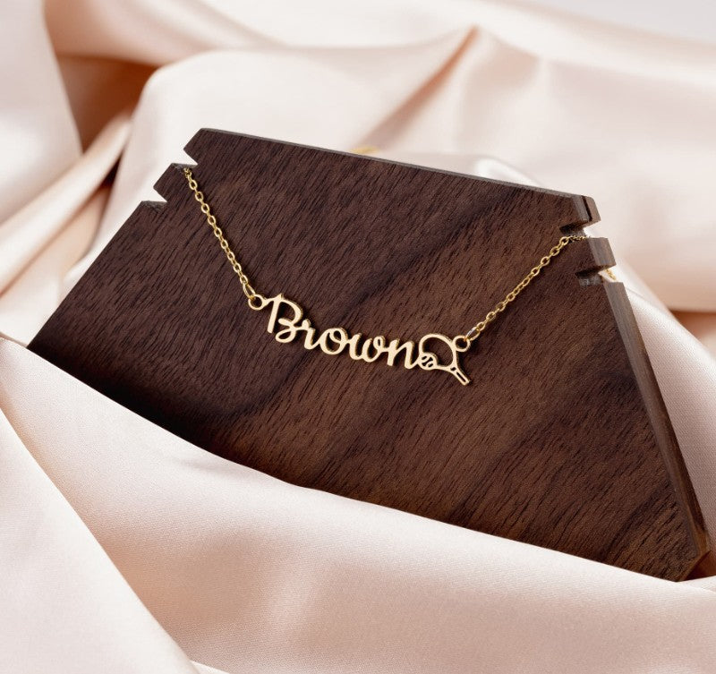 Personalized Sports Name Necklace – Custom Athlete or Sports Mom Gift USA