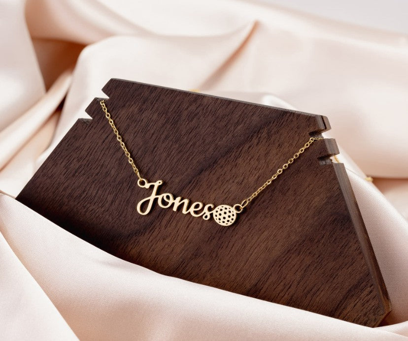 Personalized Sports Name Necklace – Custom Athlete or Sports Mom Gift USA