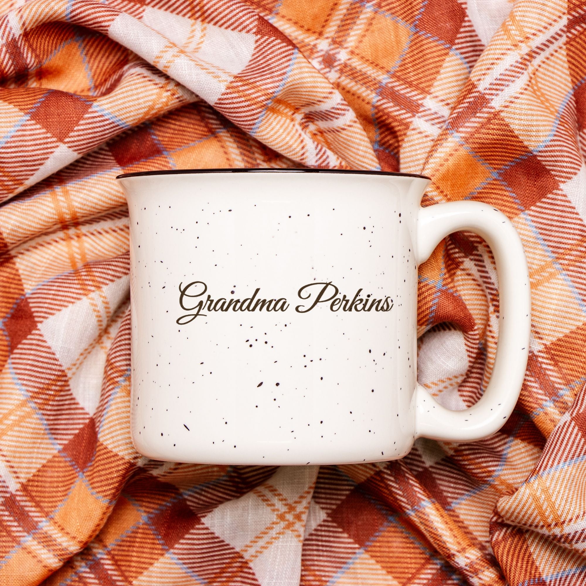 Personalized "Love You Like Biscuits Love Gravy" Ceramic Camp Mug – Custom Gift for Grandma, Partner, or Loved One
