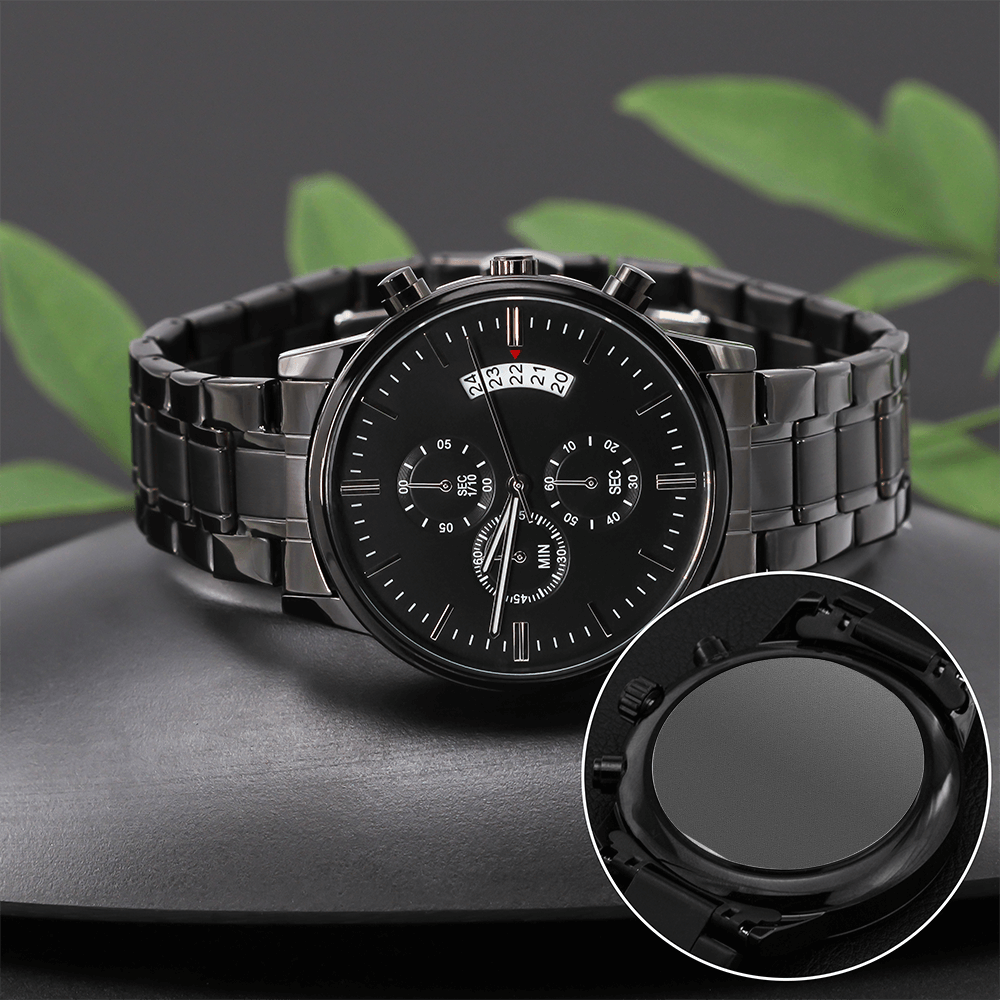 Endless Love & Adventures Engraved Chronograph Watch & Exquisite Giftbox
