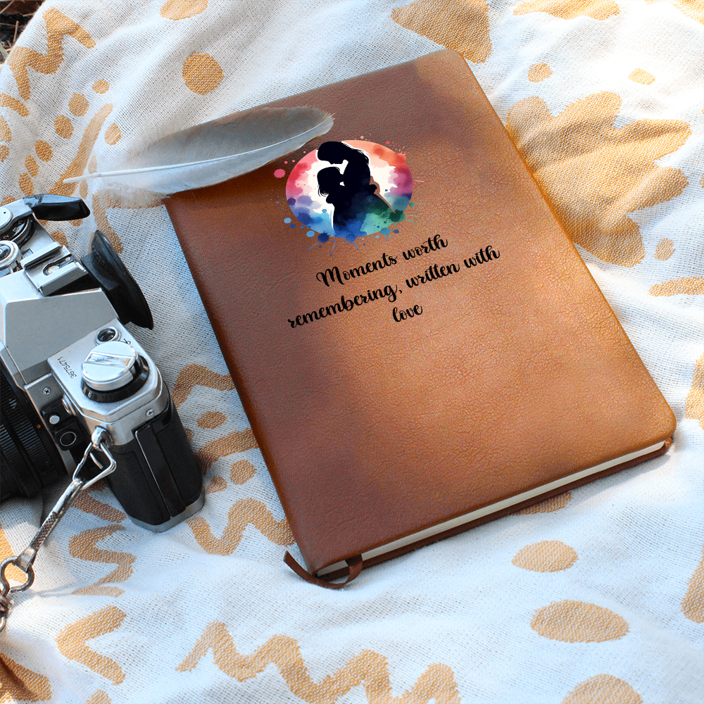 š Mother's Journal ā Vegan Leather Notebook | āMoments Worth Remembering, Written with Loveā