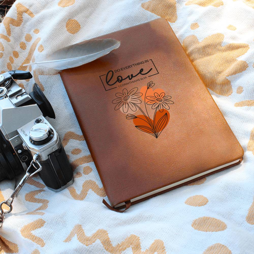 🌸 Floral Scripture Journal – “Do Everything in Love” (1 Corinthians 16:14)