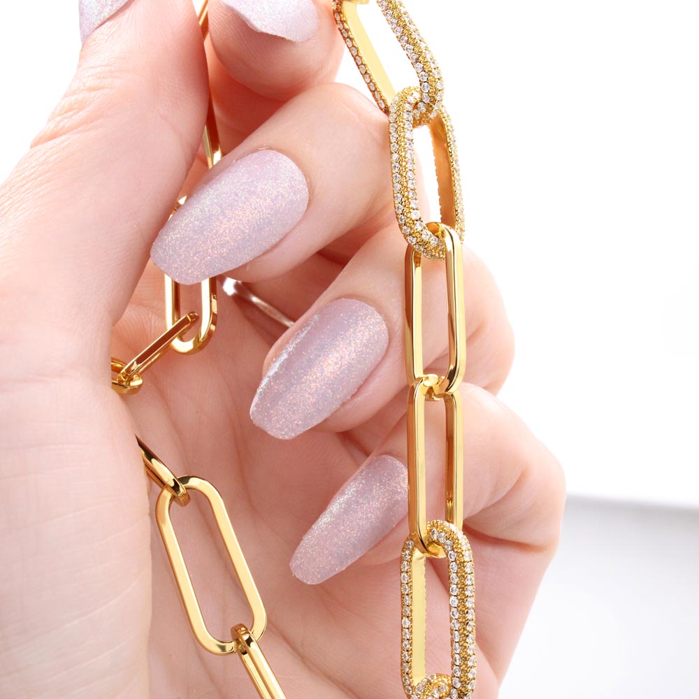 For The Boss Lady – Gold Paperclip Chain Necklace – Empowering Gift for Wife, Girlfriend, or Entrepreneur
