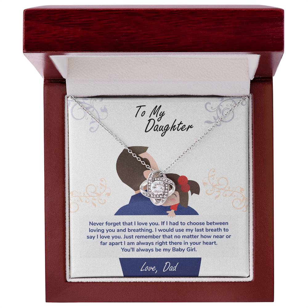 To My Daughter – Love Knot Necklace | From Dad