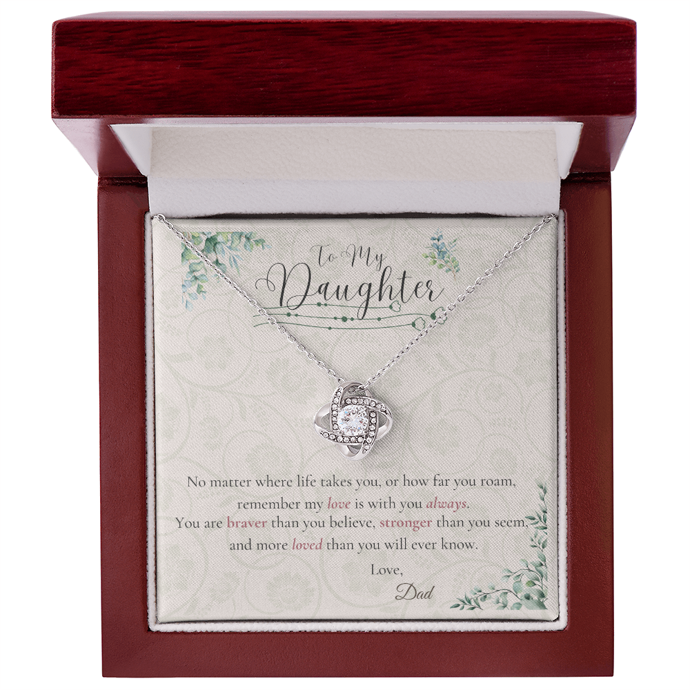 From Dad to Daughter – Back to School Gift Necklace with Message