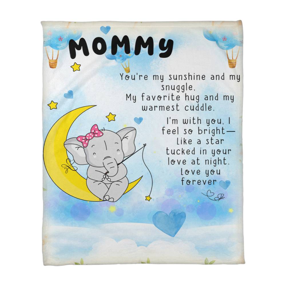 💖 Mommy Fleece Blanket – Cute, Cozy Gift from Child to Mom