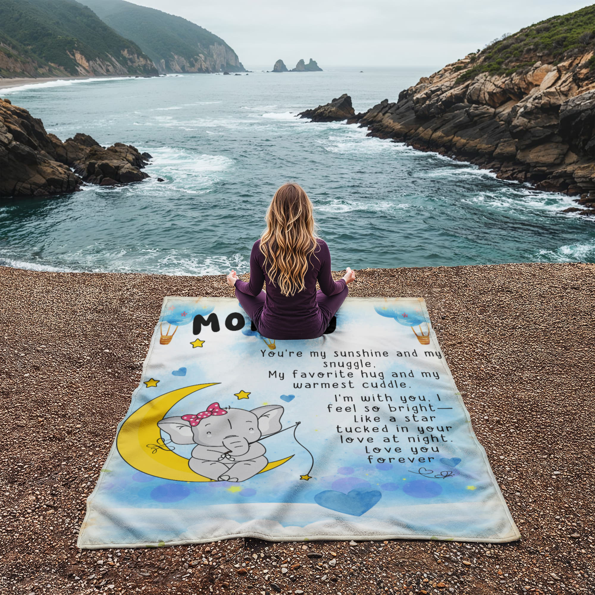 💖 Mommy Fleece Blanket – Cute, Cozy Gift from Child to Mom