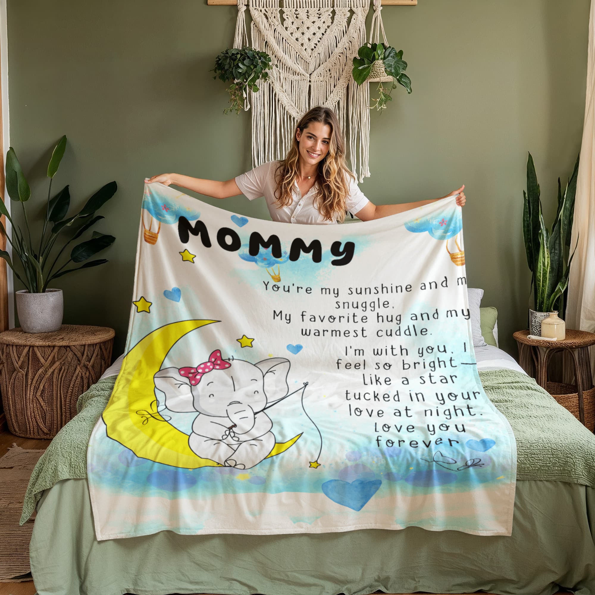 💖 Mommy Fleece Blanket – Cute, Cozy Gift from Child to Mom