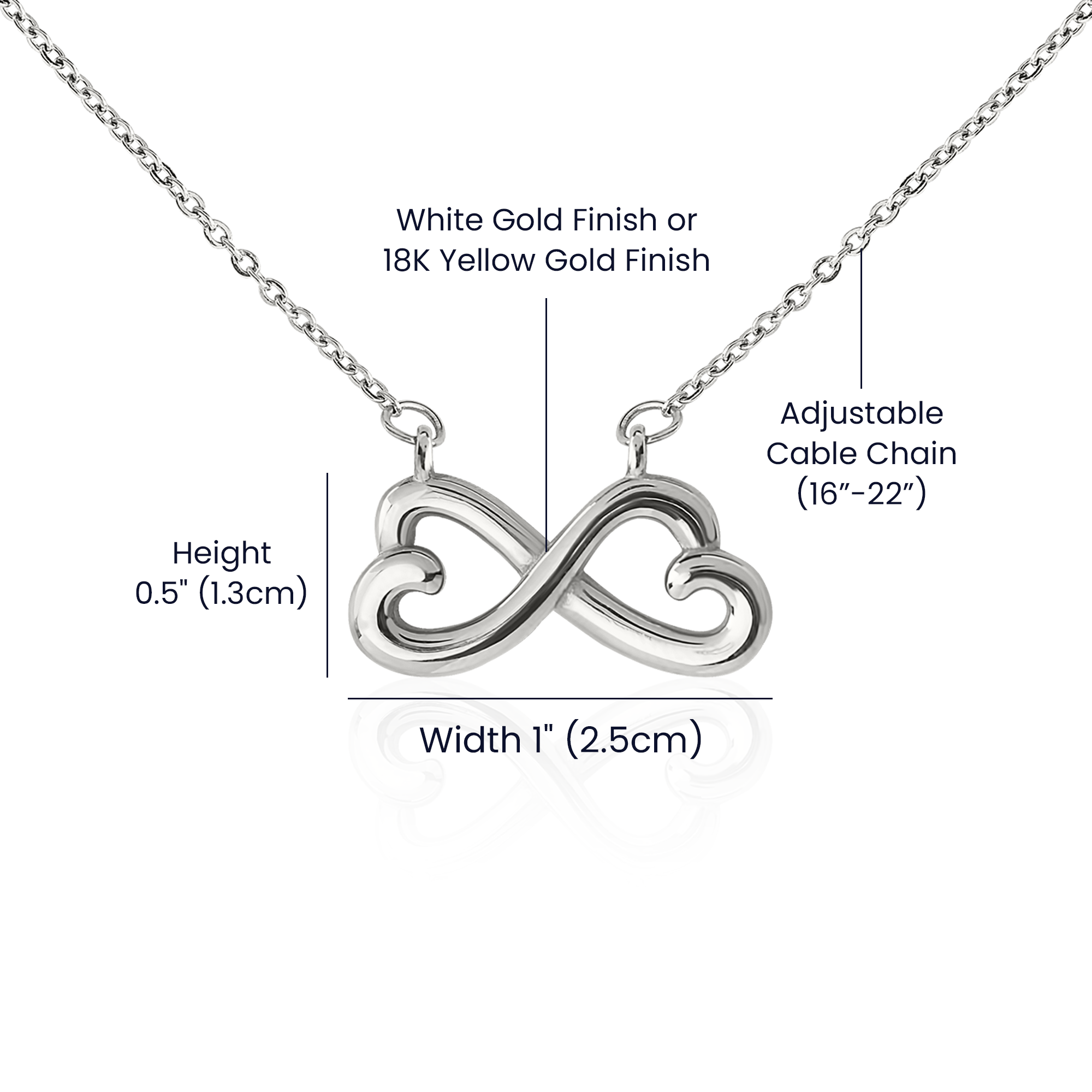 To My Daughter – Endless Love Necklace with Affirmation Message Card