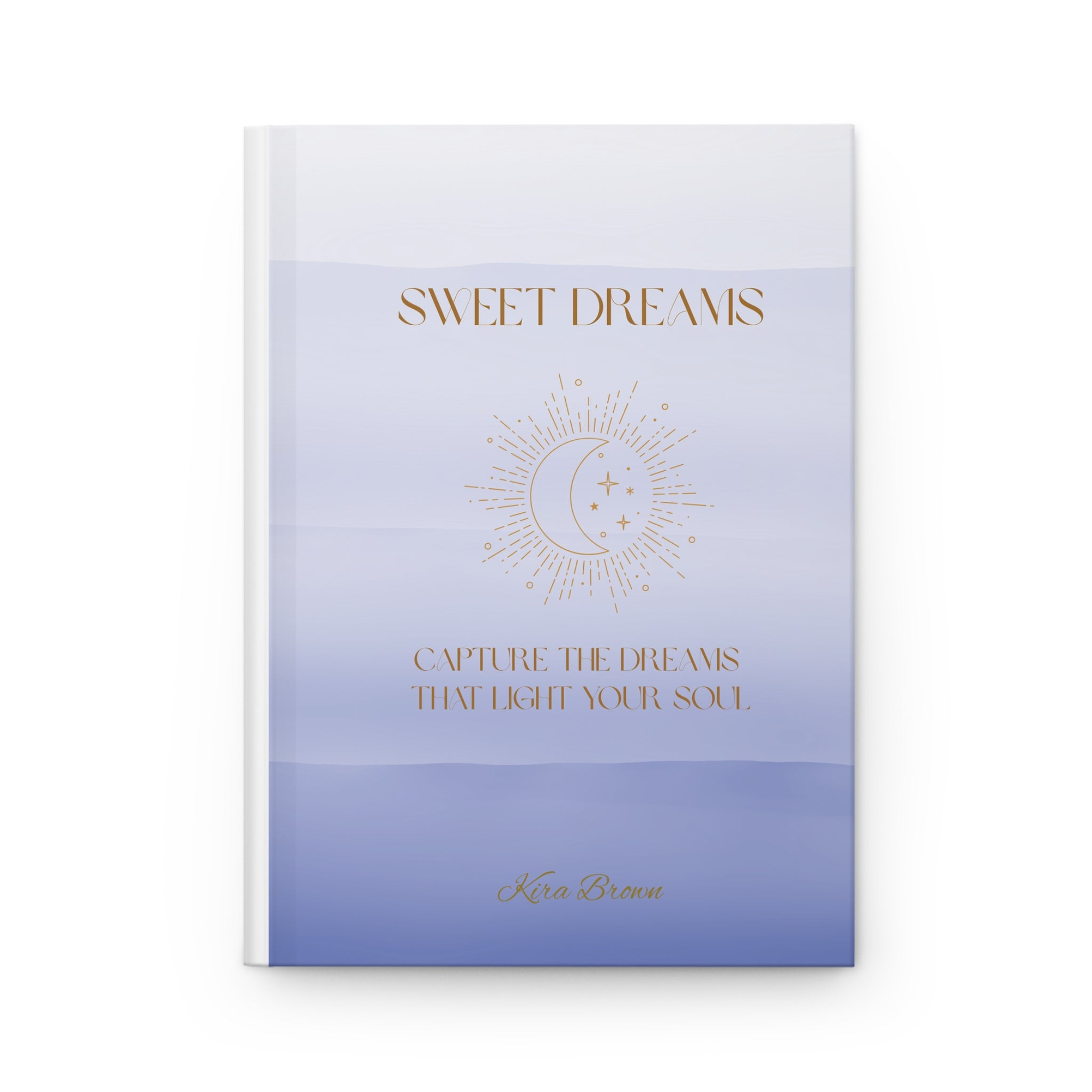 Sweet Dreams Personalized Dream Journal – Celestial Moon & Stars Keepsake, Lavender Nighttime Reflection Notebook, Dream Manifestation Gift