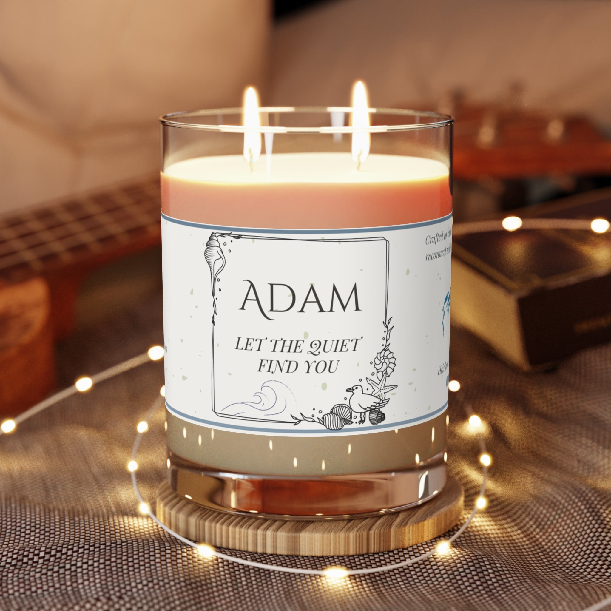 🕯️Personalized Soy Candle Gift – Custom Name & Quote – 9 oz Scented Jar with 3 Scents