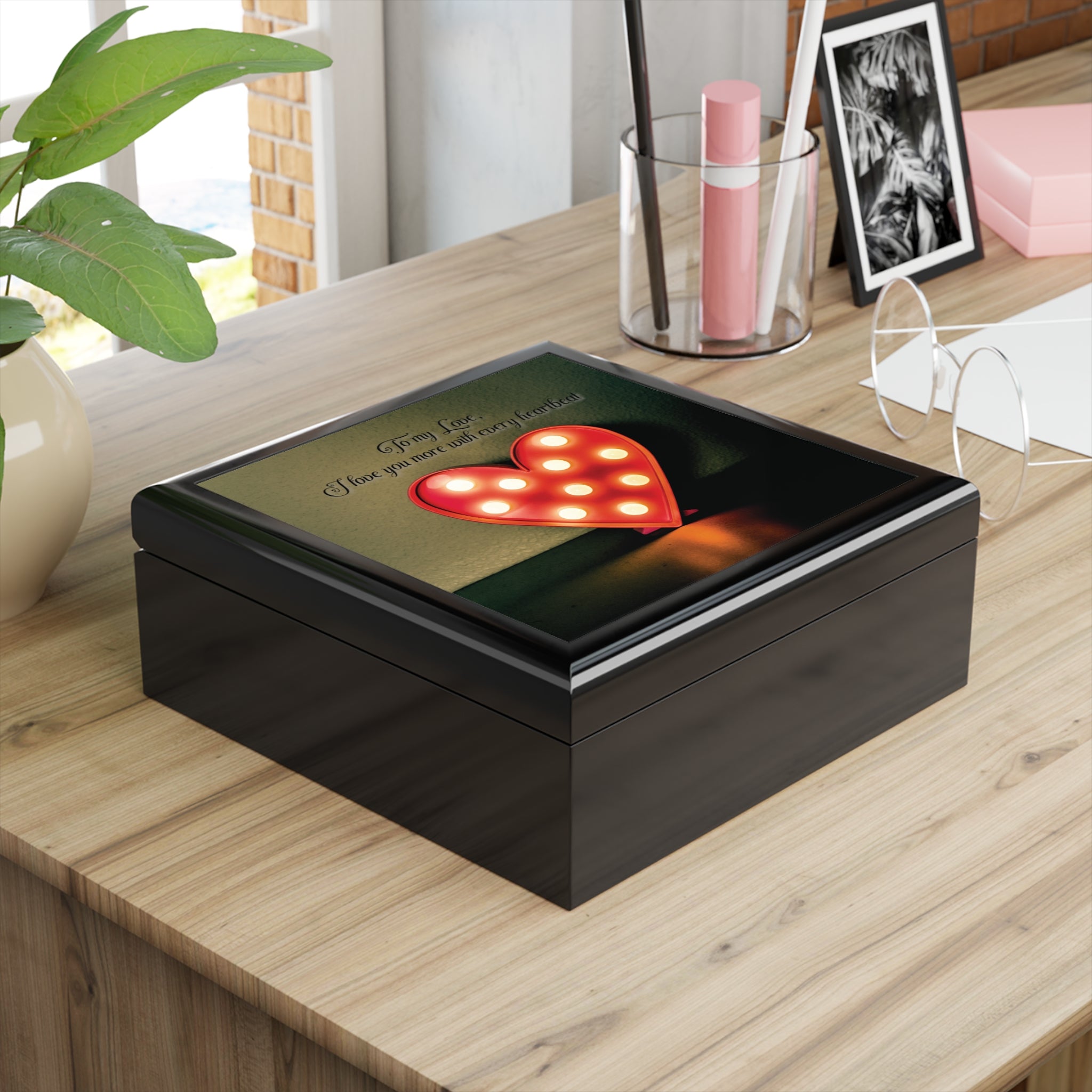 Everlasting Love Jewelry Box for Wife, Husband or Partner - Inspirational Gift for Special Occasions