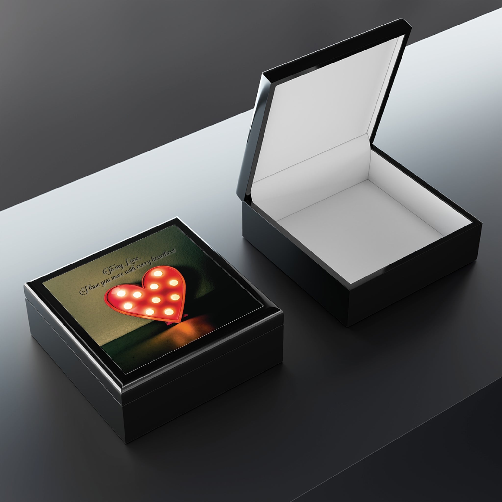 Everlasting Love Jewelry Box for Wife, Husband or Partner - Inspirational Gift for Special Occasions