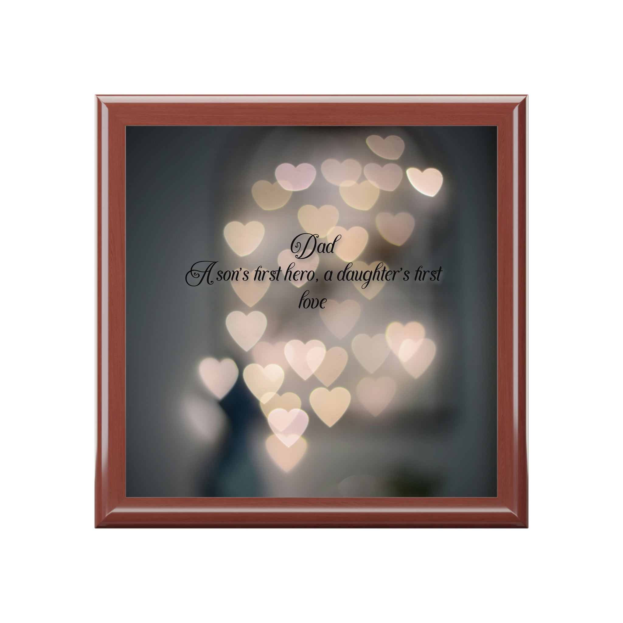 Heartfelt Jewelry Box for Dad - Inspirational Gift for Special Occasions