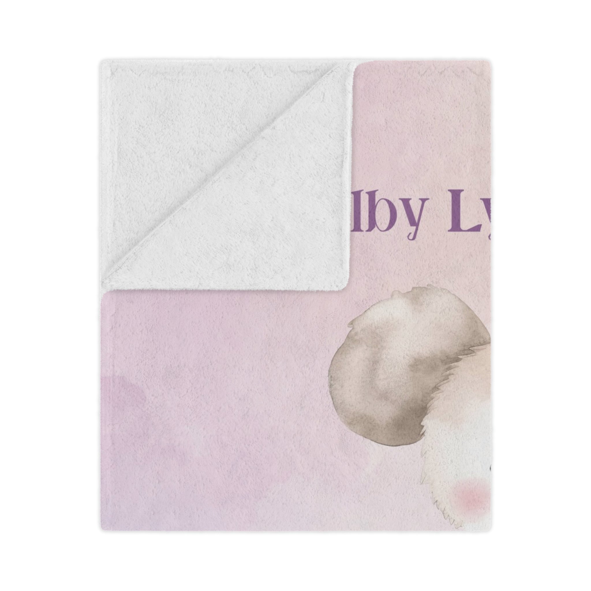🧸 Personalized Baby Minky Blanket – Custom Koala Design for Newborns & Parents