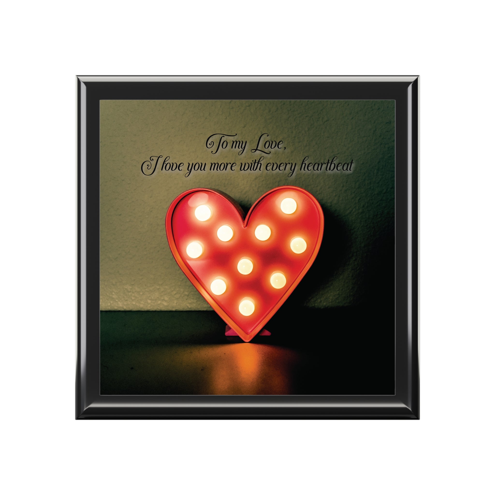 Everlasting Love Jewelry Box for Wife, Husband or Partner - Inspirational Gift for Special Occasions