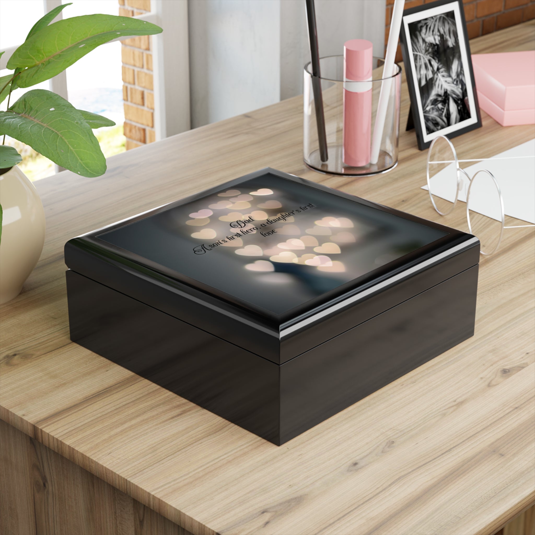 Heartfelt Jewelry Box for Dad - Inspirational Gift for Special Occasions