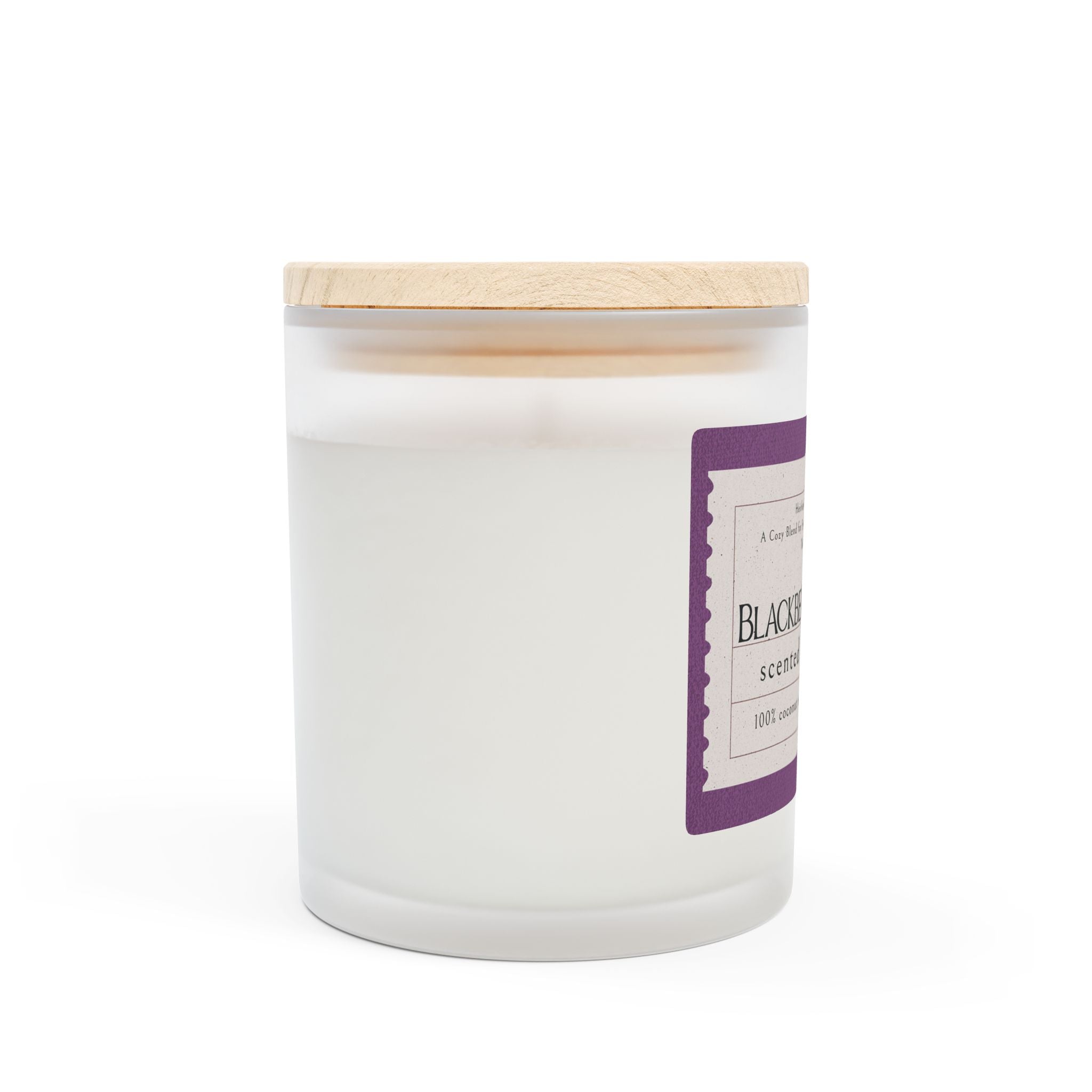 🍇Blackberry Vanilla Wood Wick Candle – Cozy Scented Gift for Her | 11oz Soy Wax