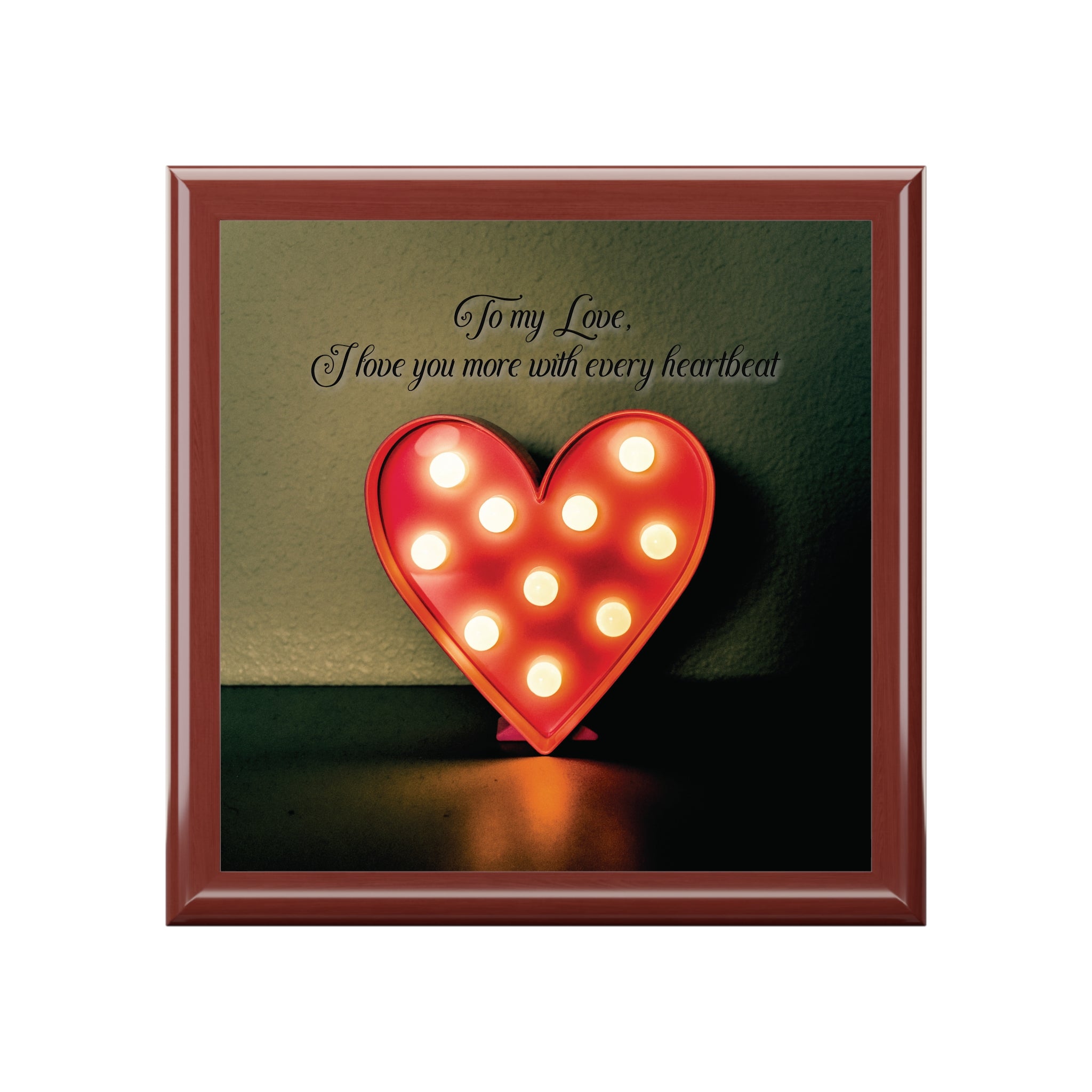 Everlasting Love Jewelry Box for Wife, Husband or Partner - Inspirational Gift for Special Occasions