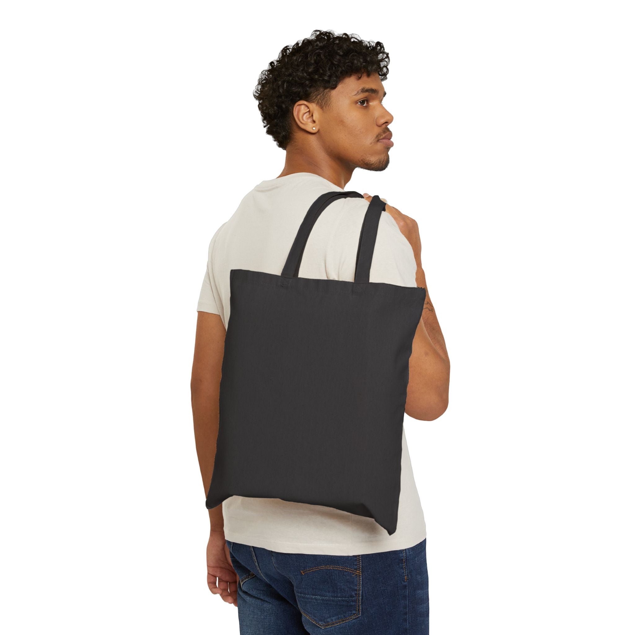👜 Trust in Mom Cotton Canvas Tote Bag – Stylish Black Tote | Perfect Gift for Mother’s Day, Shopping & Daily Life