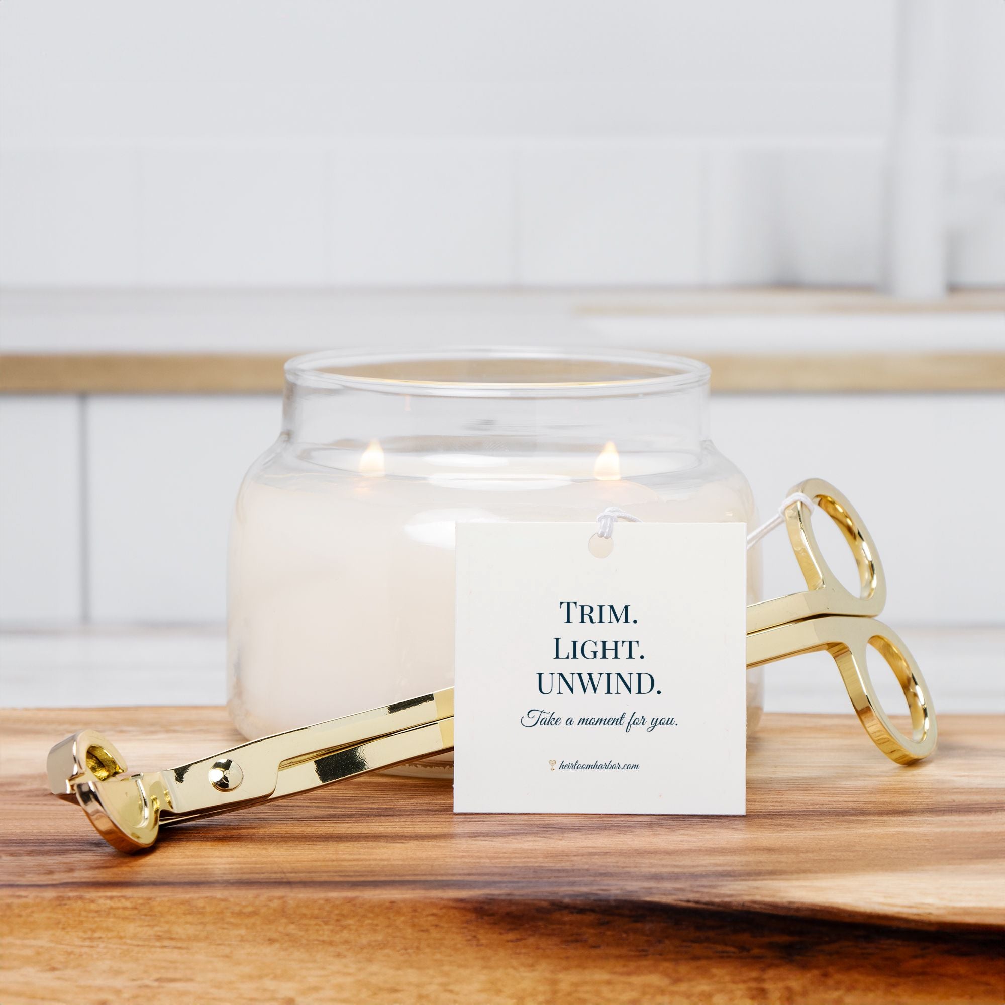 Candle Wick Trimmer – Gold, Silver, or Black with Gift Tag | Trim. Light. Unwind.