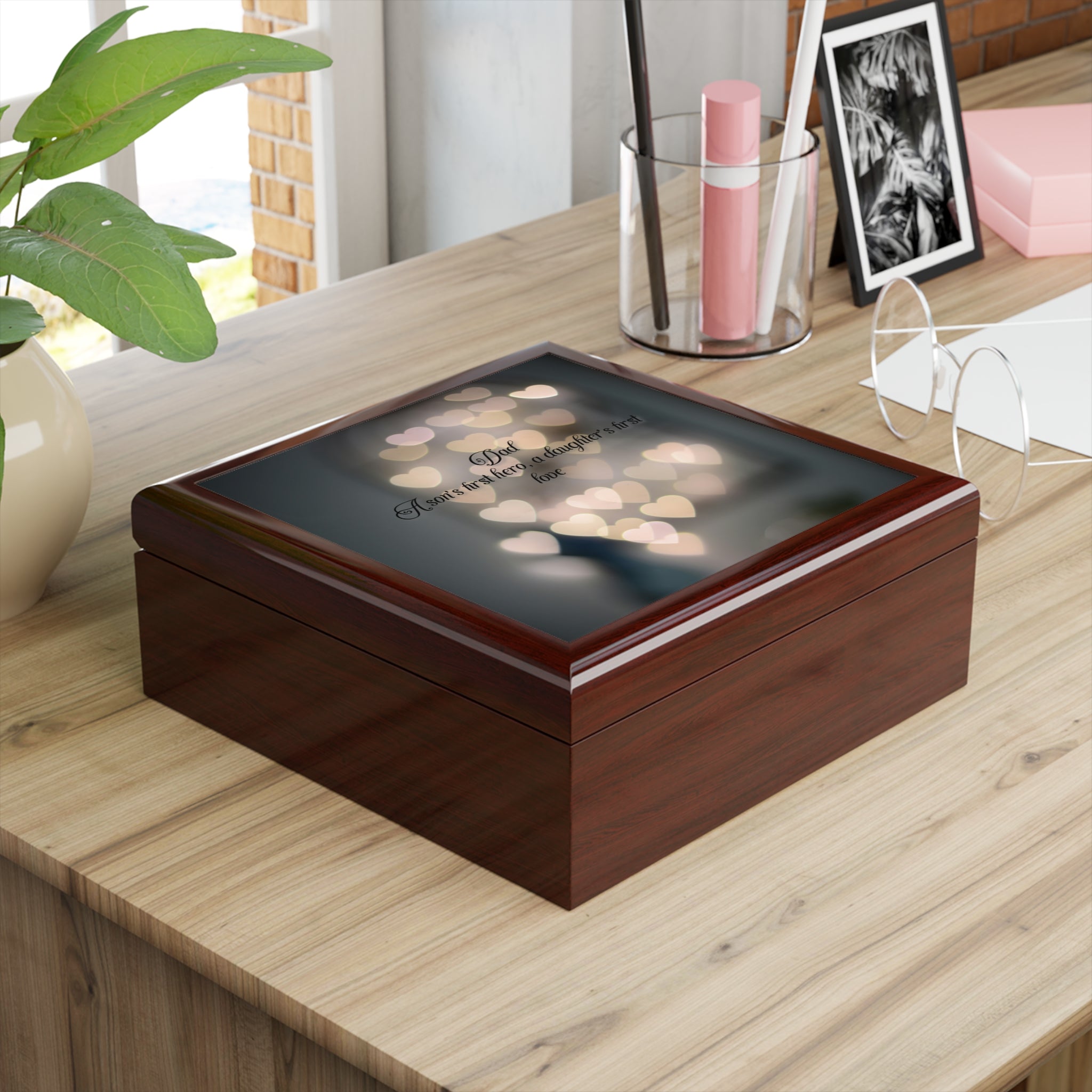 Heartfelt Jewelry Box for Dad - Inspirational Gift for Special Occasions